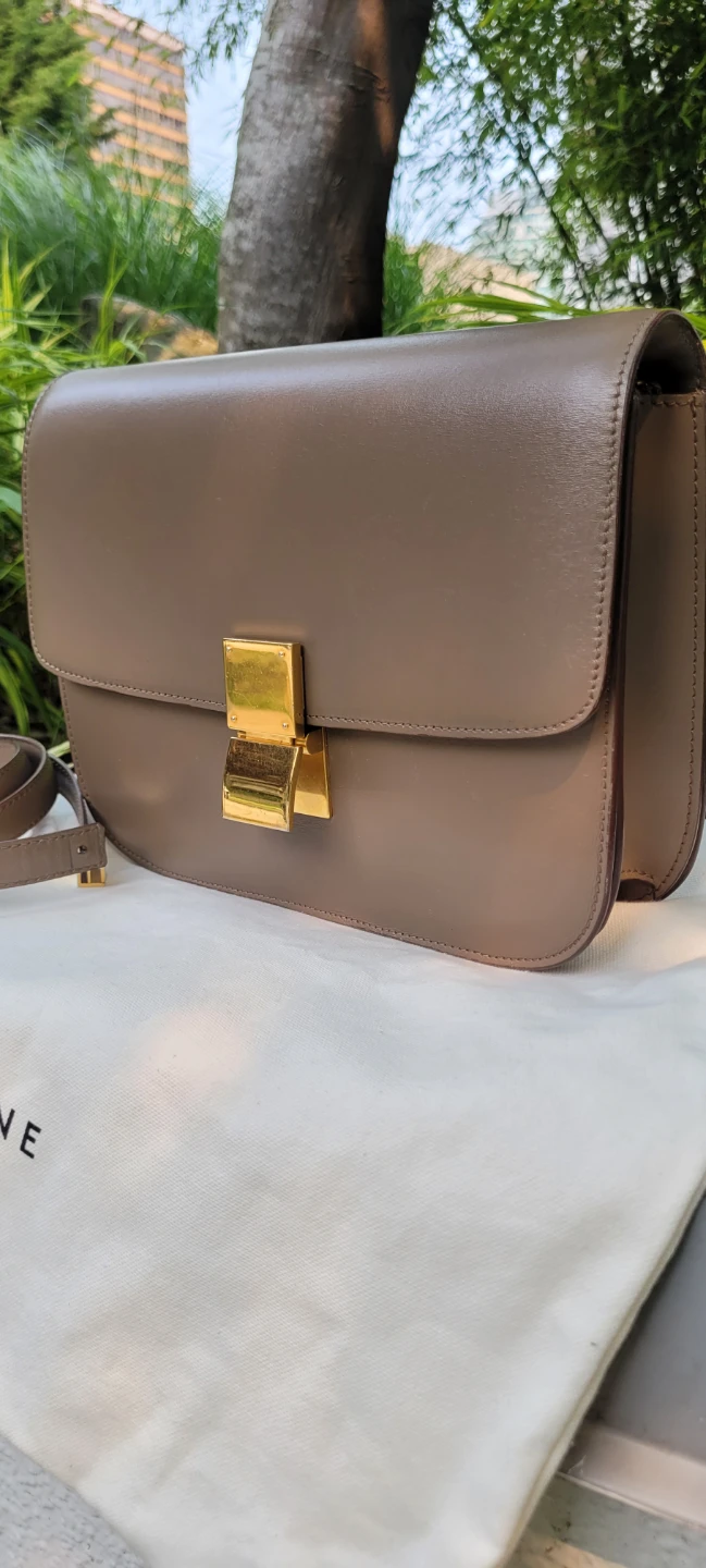 Authentic Celine box bag Med