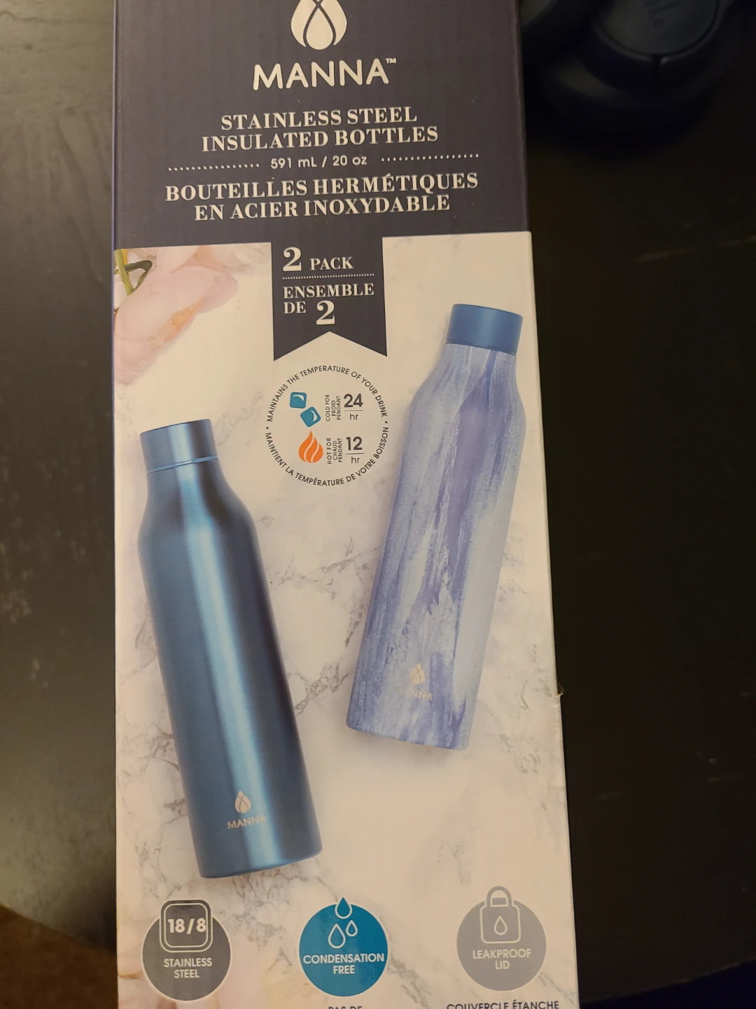 Manna Stainless Steel Insulated Bottles - 2 Pack - photo 4