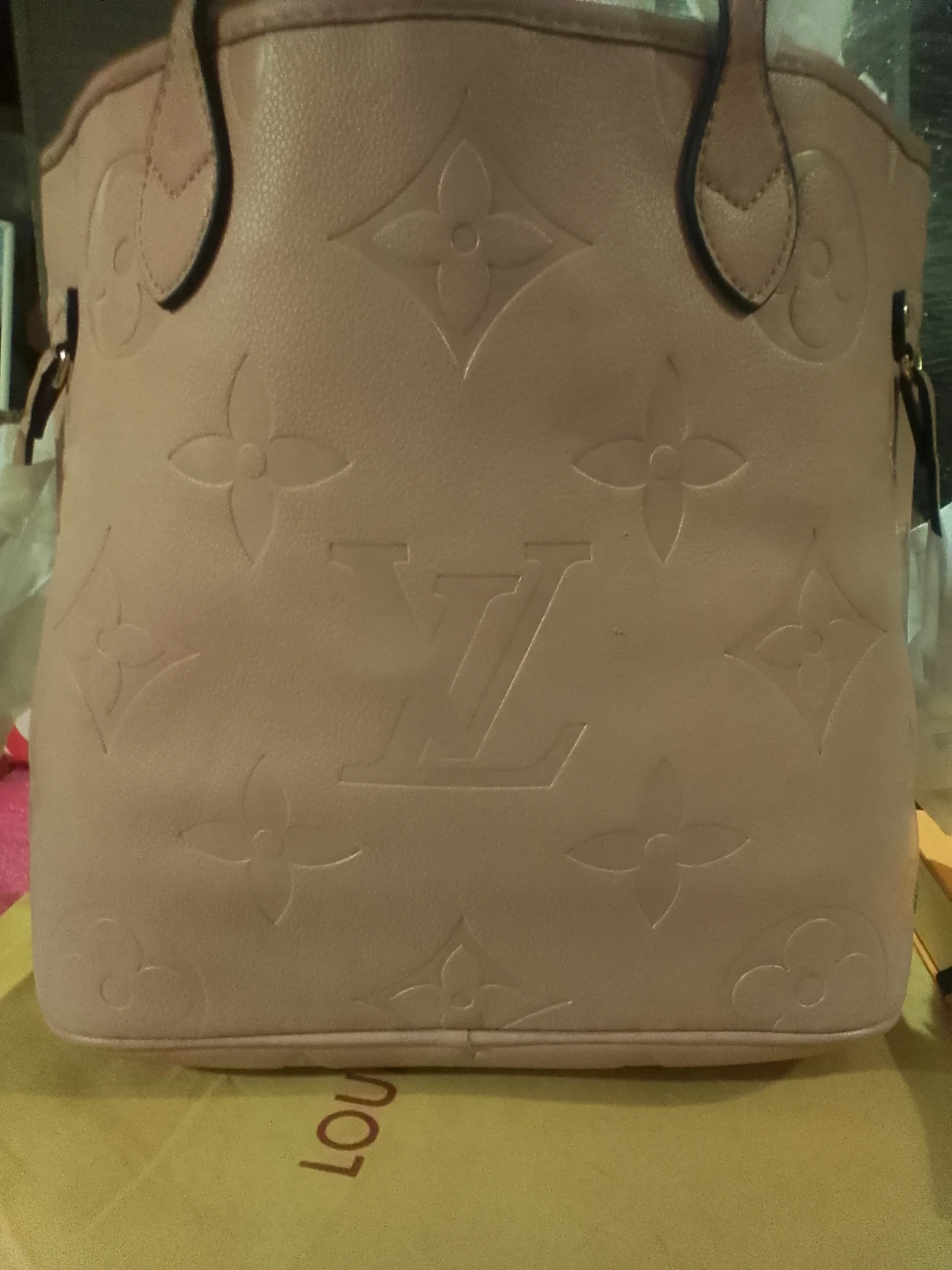 Louis Vuitton Embossed Tote Bag