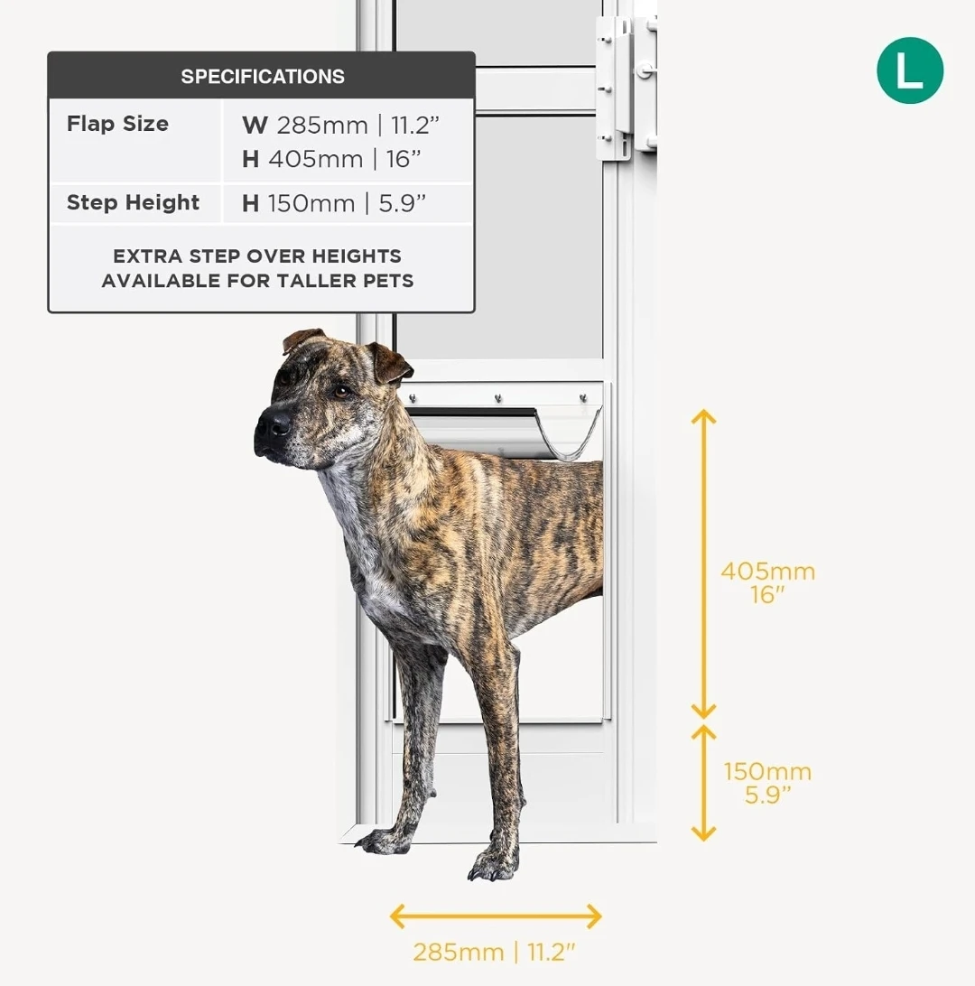 Hakuna Pets Glass Patio Pet Door- Size Large - photo 5