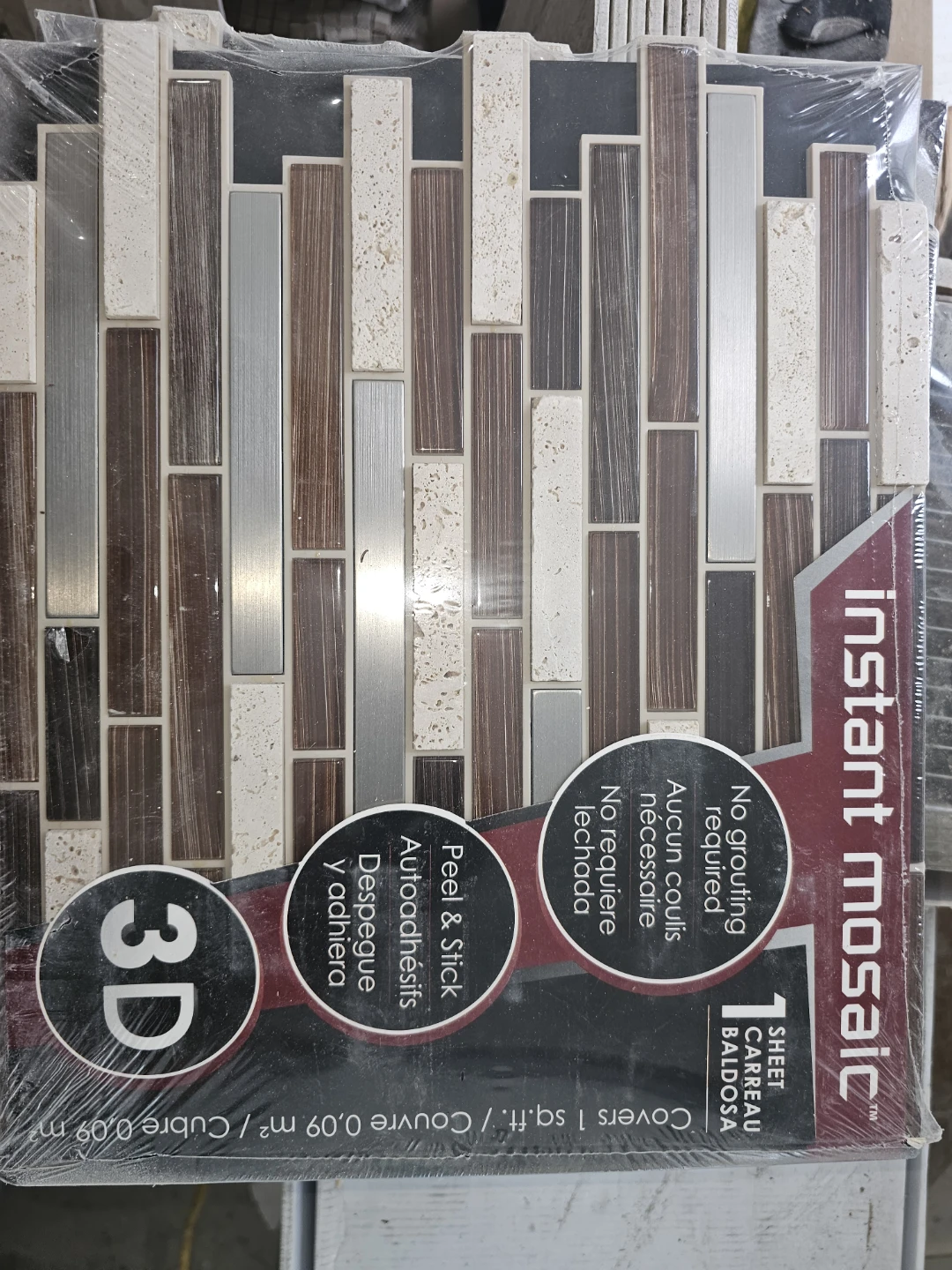 Instant Mosaic 3D Peel & Stick Wall Tiles