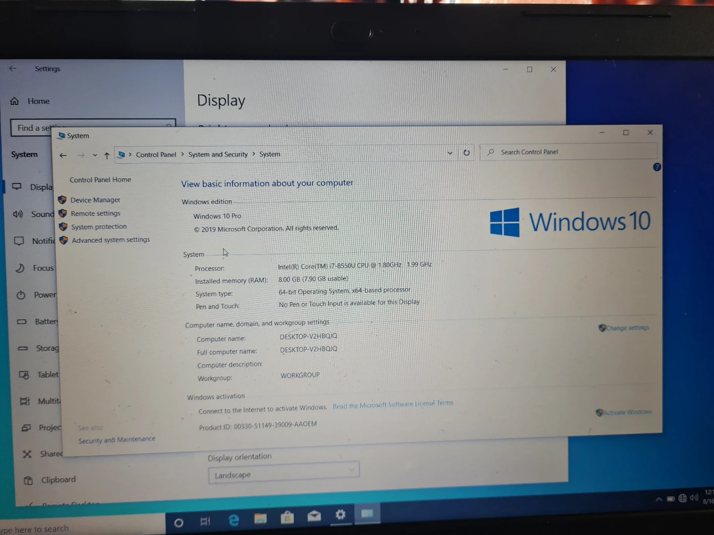 Dell Laptop Windows 10 Pro - photo 2
