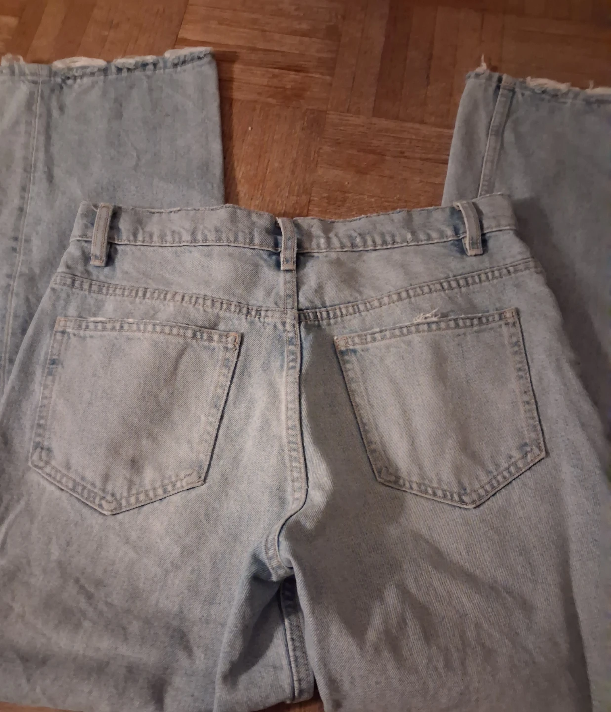Zara Light Wash Denim Jeans - photo 4