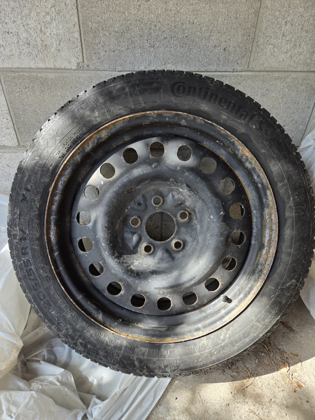 Continental Viking Pro Contact 7 Winter Tires on Steel Rims
