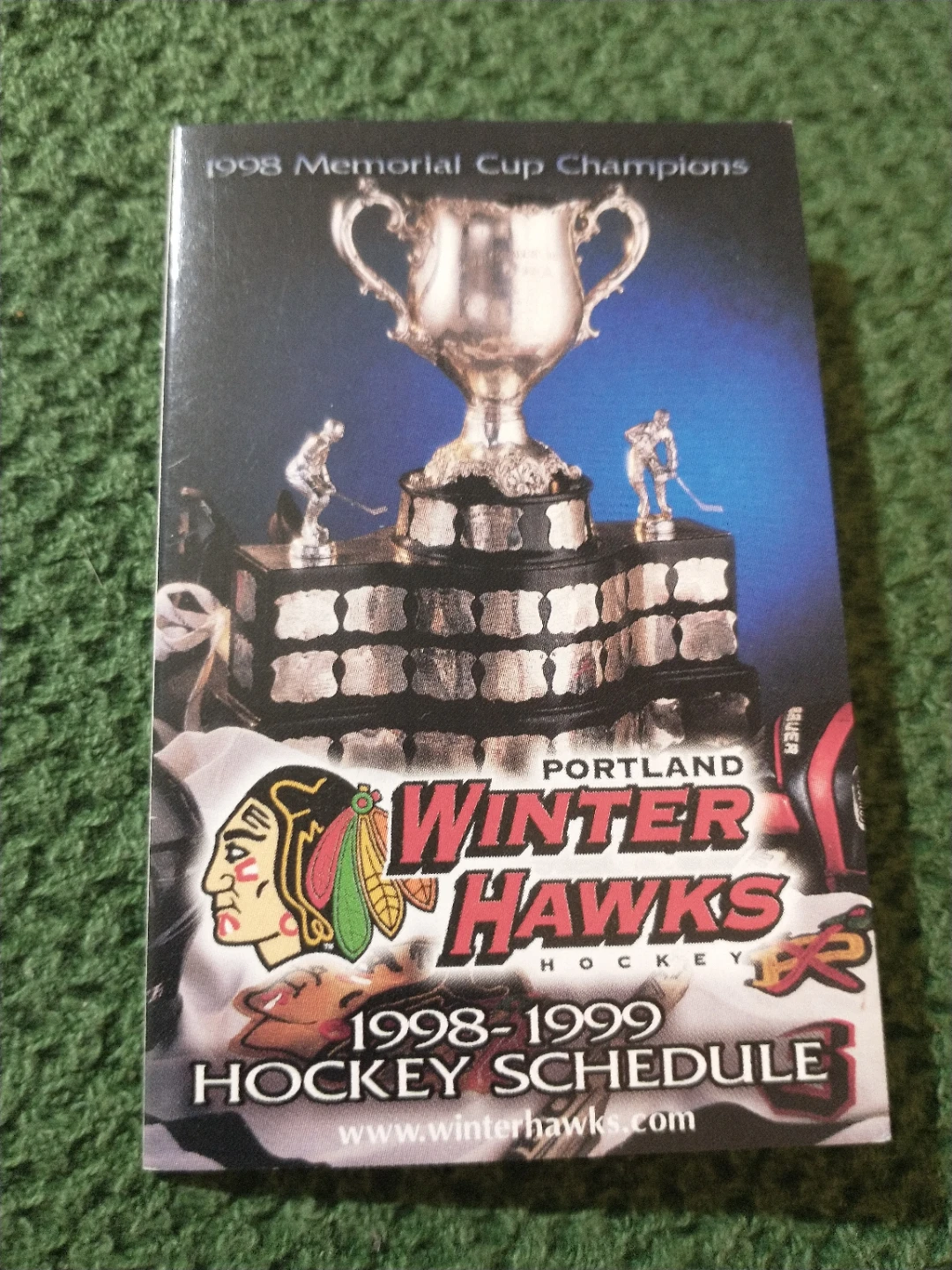 1998 Memorial Cup Champions Portland Winterhawks 1998-1999 Sched - photo 2