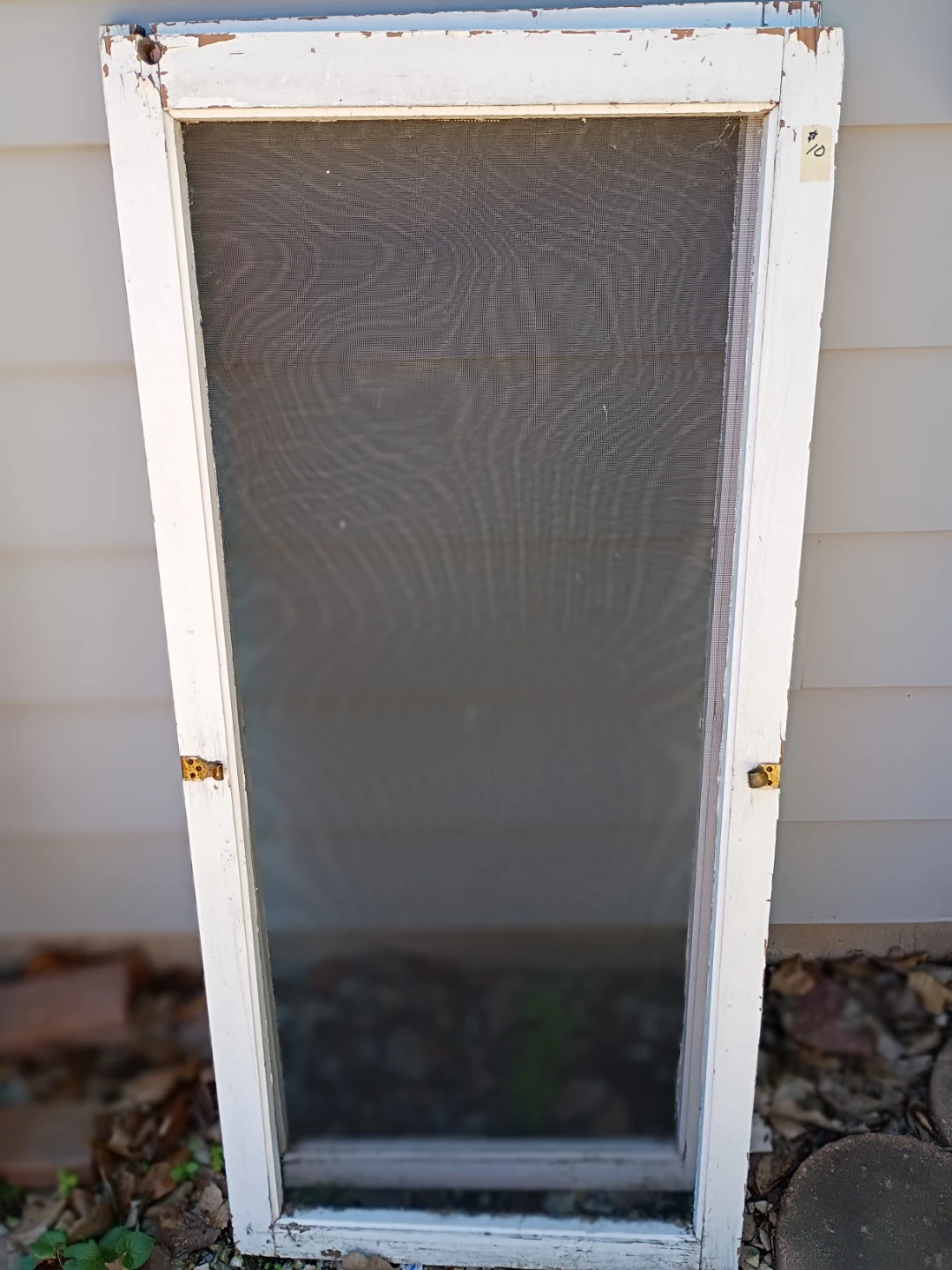 Three vintage window screens and one window - photo 4