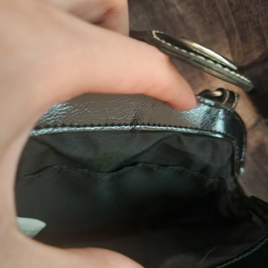 Vintage No Brand Black patent mini handbag - photo 4