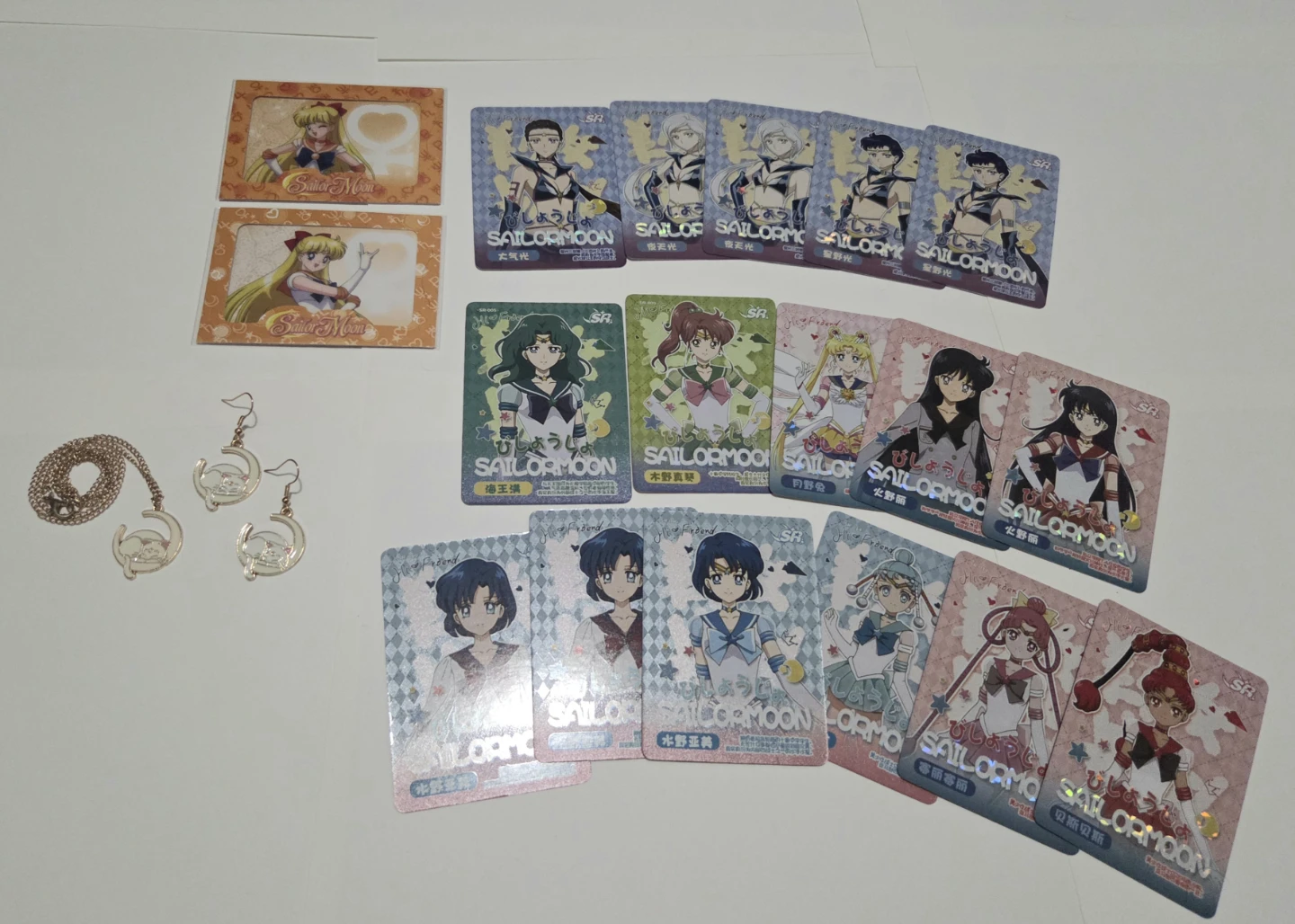 Sailor Moon Cards and Jewelry Set