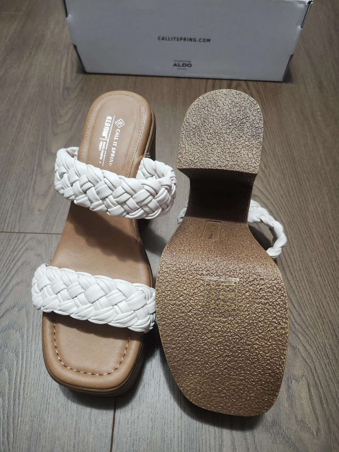 Call It Spring White Braided Platform Sandals - photo 3