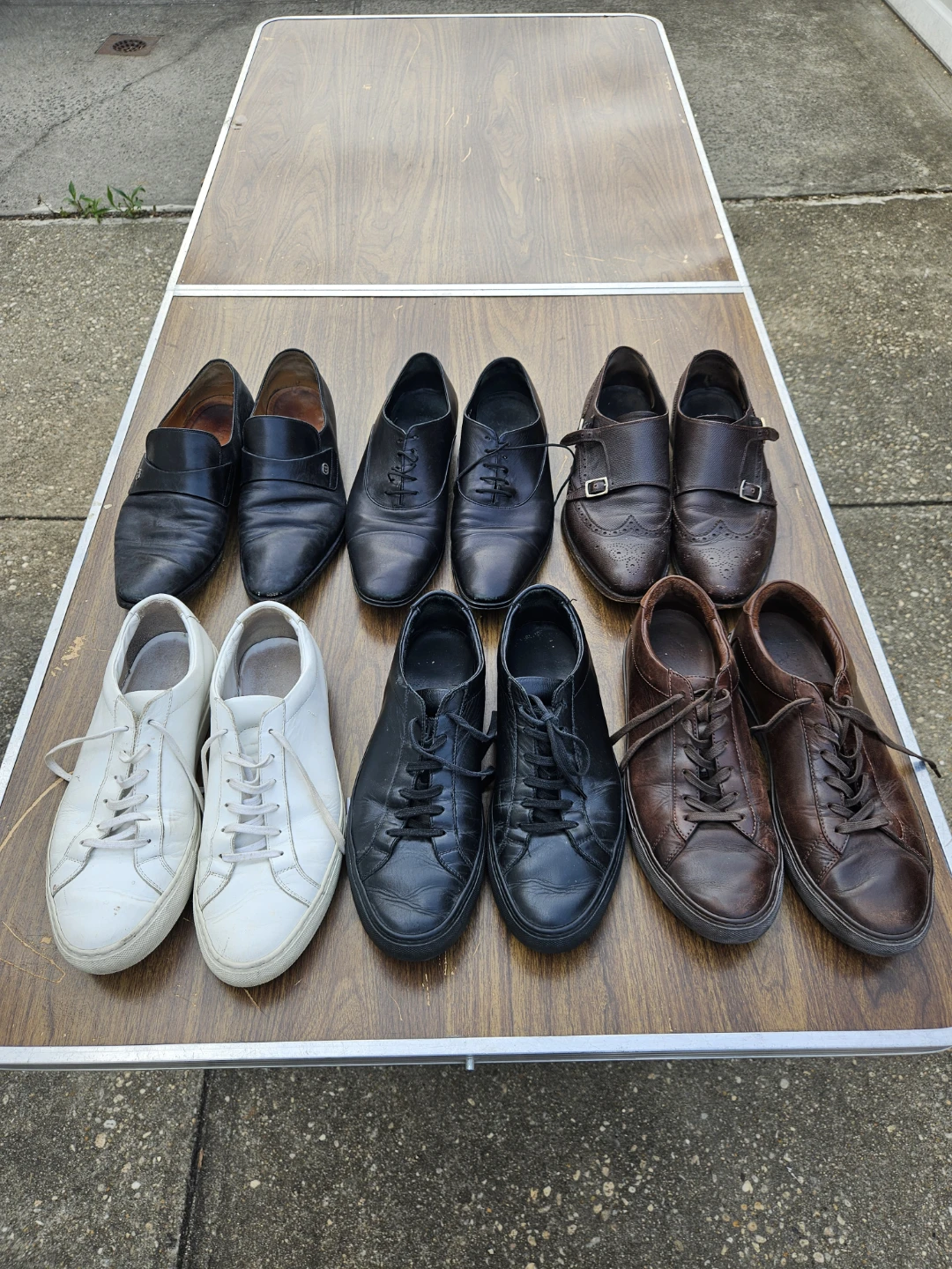 6 expensive brand name shoes..size 9.5