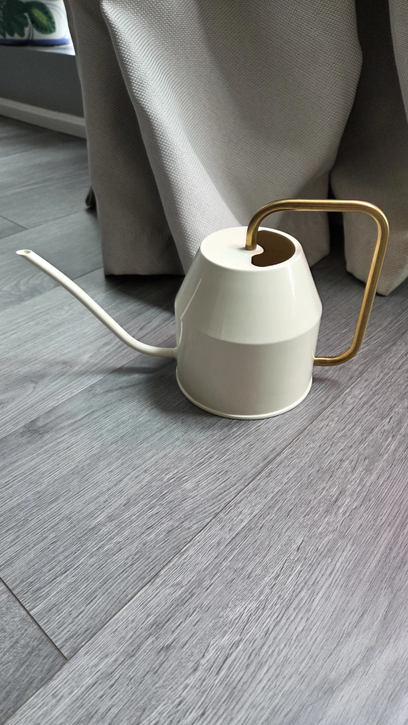 IKEA VATTENKRASSE Watering Can - Ivory/Gold - photo 2