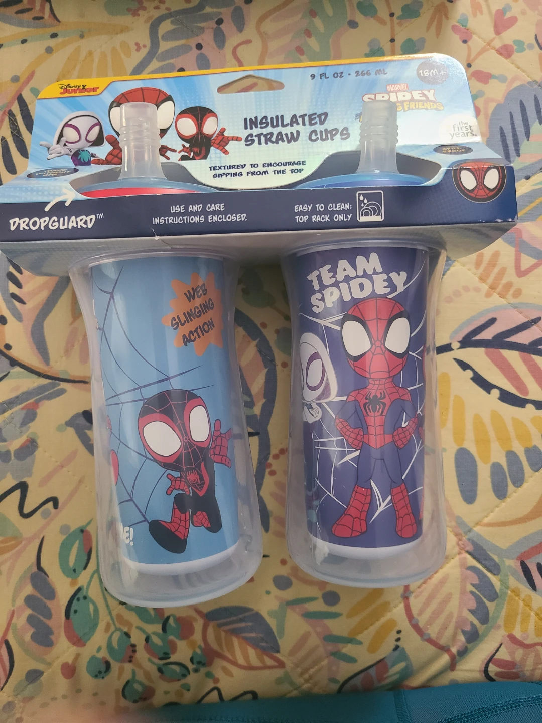 Marvel Spidey Friends Insulated Straw Cups - 2 Pack