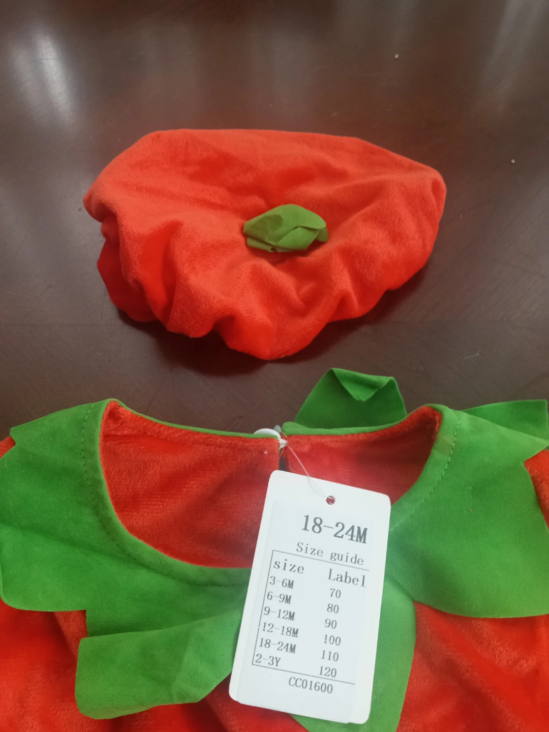 Kids Pumpkin Halloween Costume Vest & Hat - photo 3
