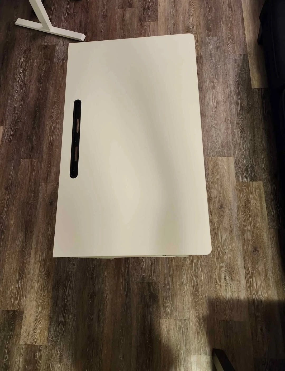 IKEA White Desk with Storage Shelf - photo 4