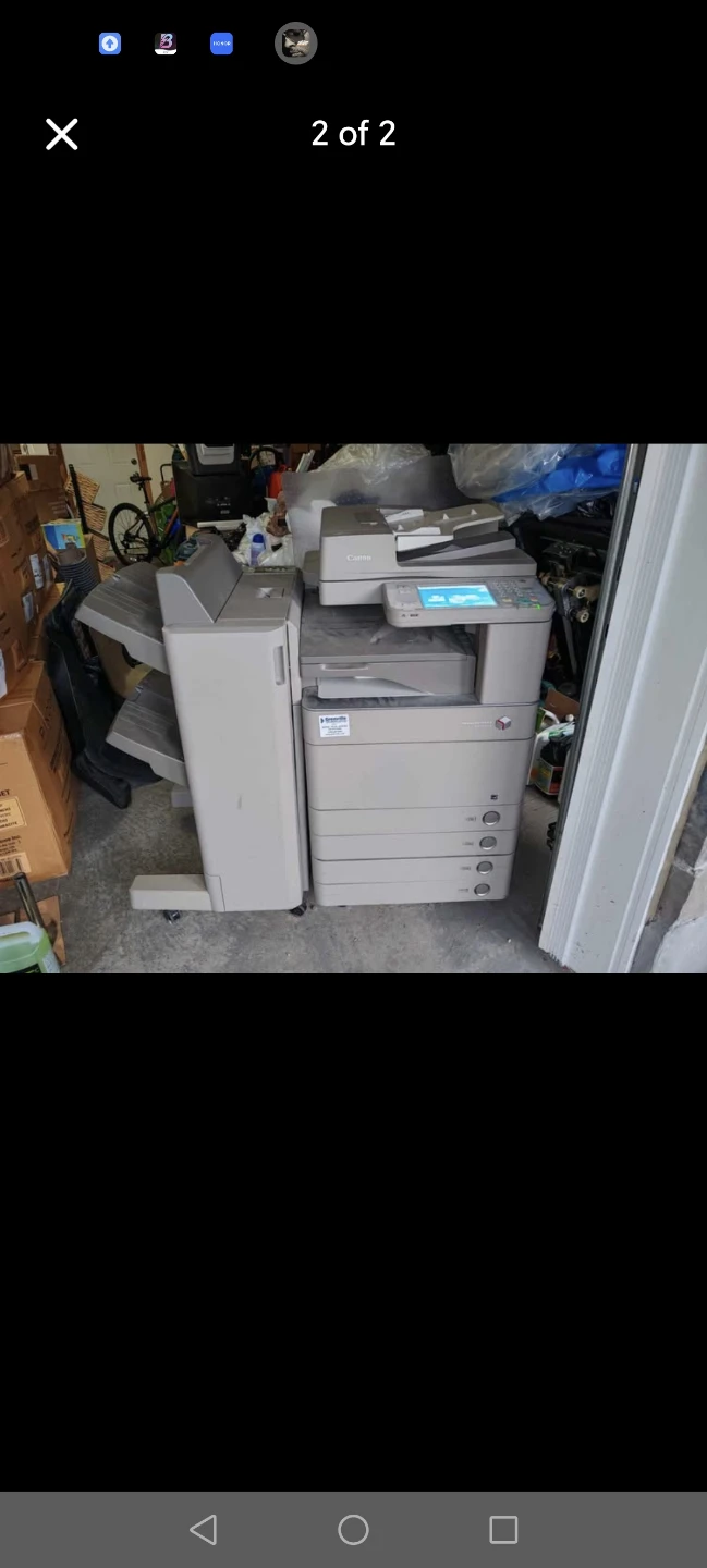 Canon copier with feeder