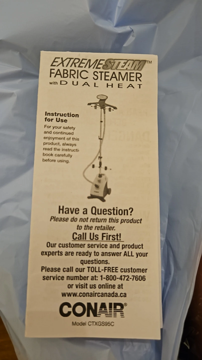 Conair ExtremeSteam Fabric Steamer with Dual Heat - photo 2