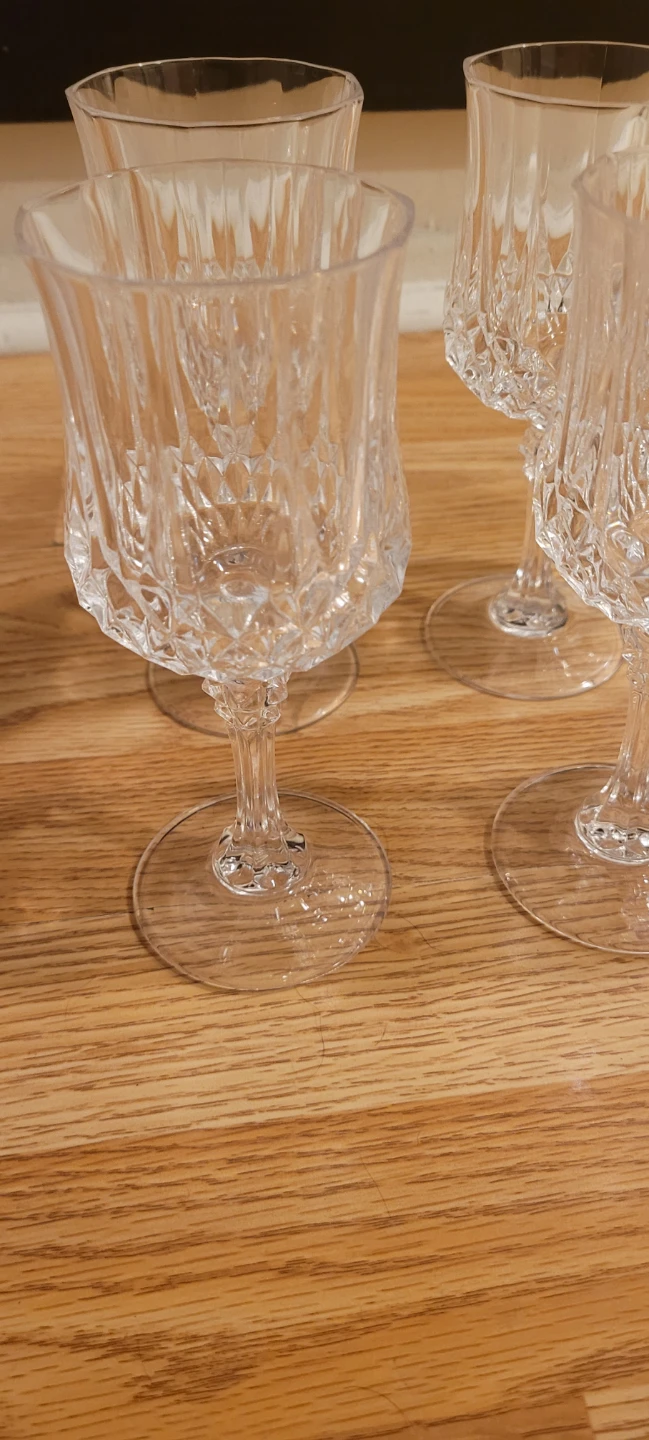 Set of 6 Crysyal Textured Wine Glasses - photo 4