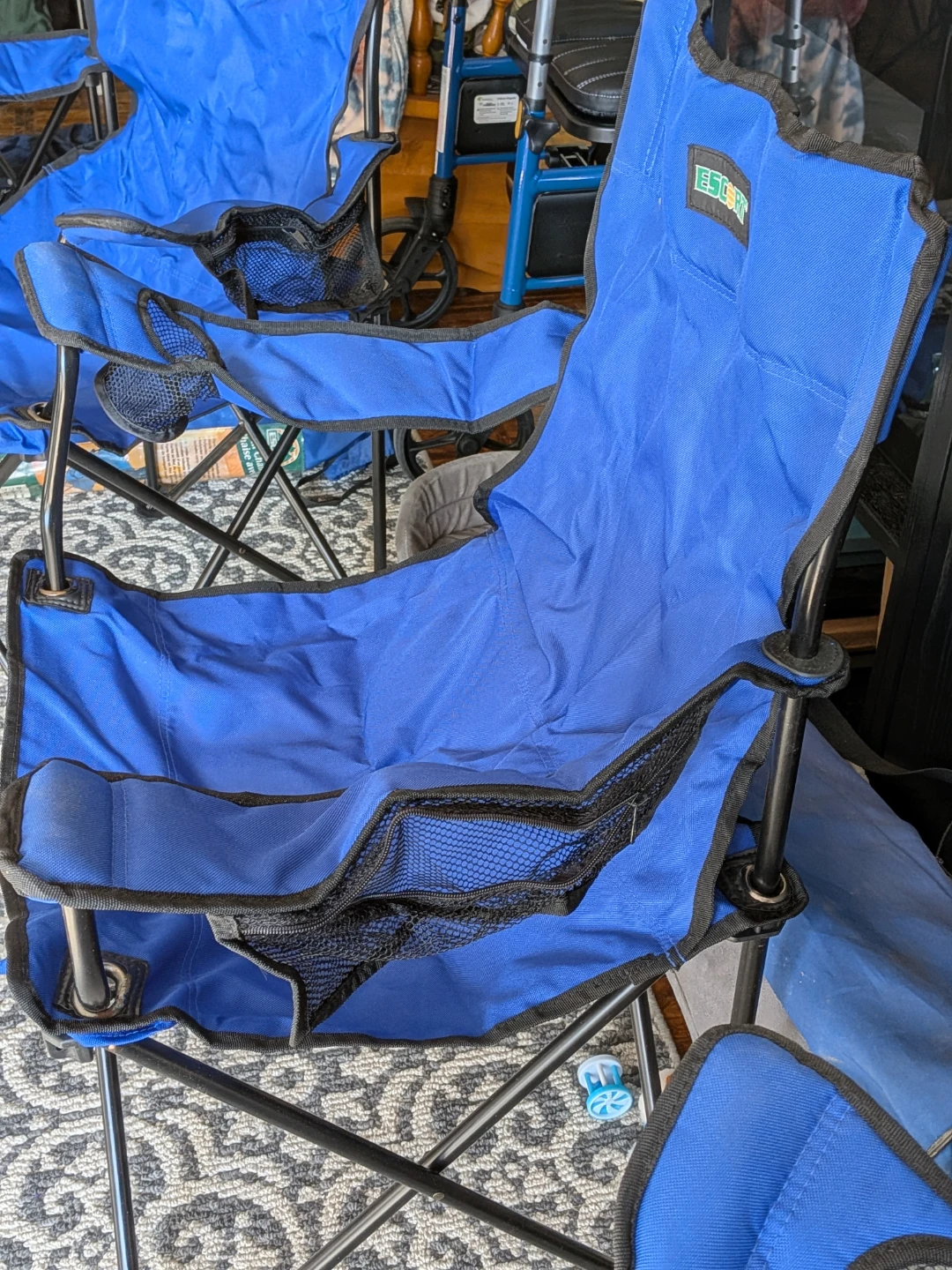 Blue ESCORT Camping Chair with Cup Holder - photo 3