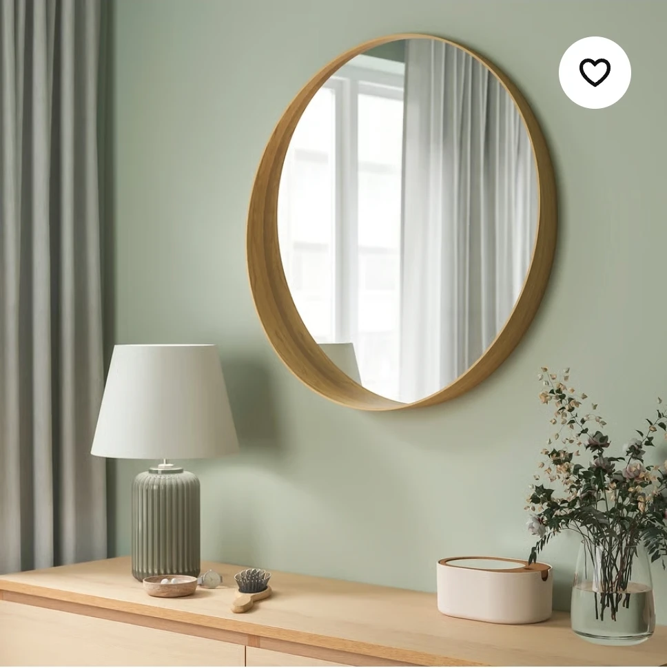 IKEA STOCKHOLM Round Mirror 31 1/2"  Oak Veneer