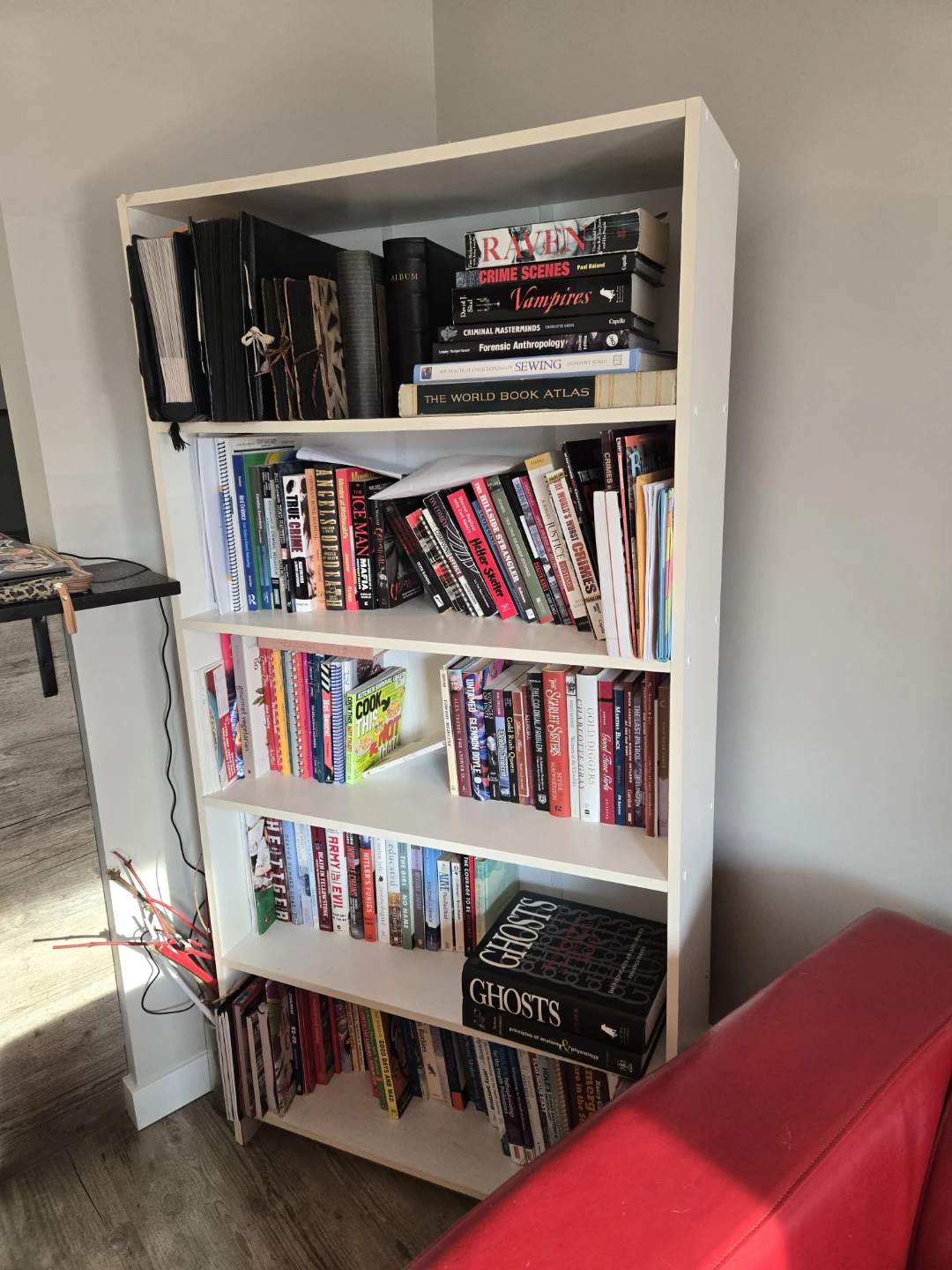 White 5-Shelf Bookshelf - photo 2