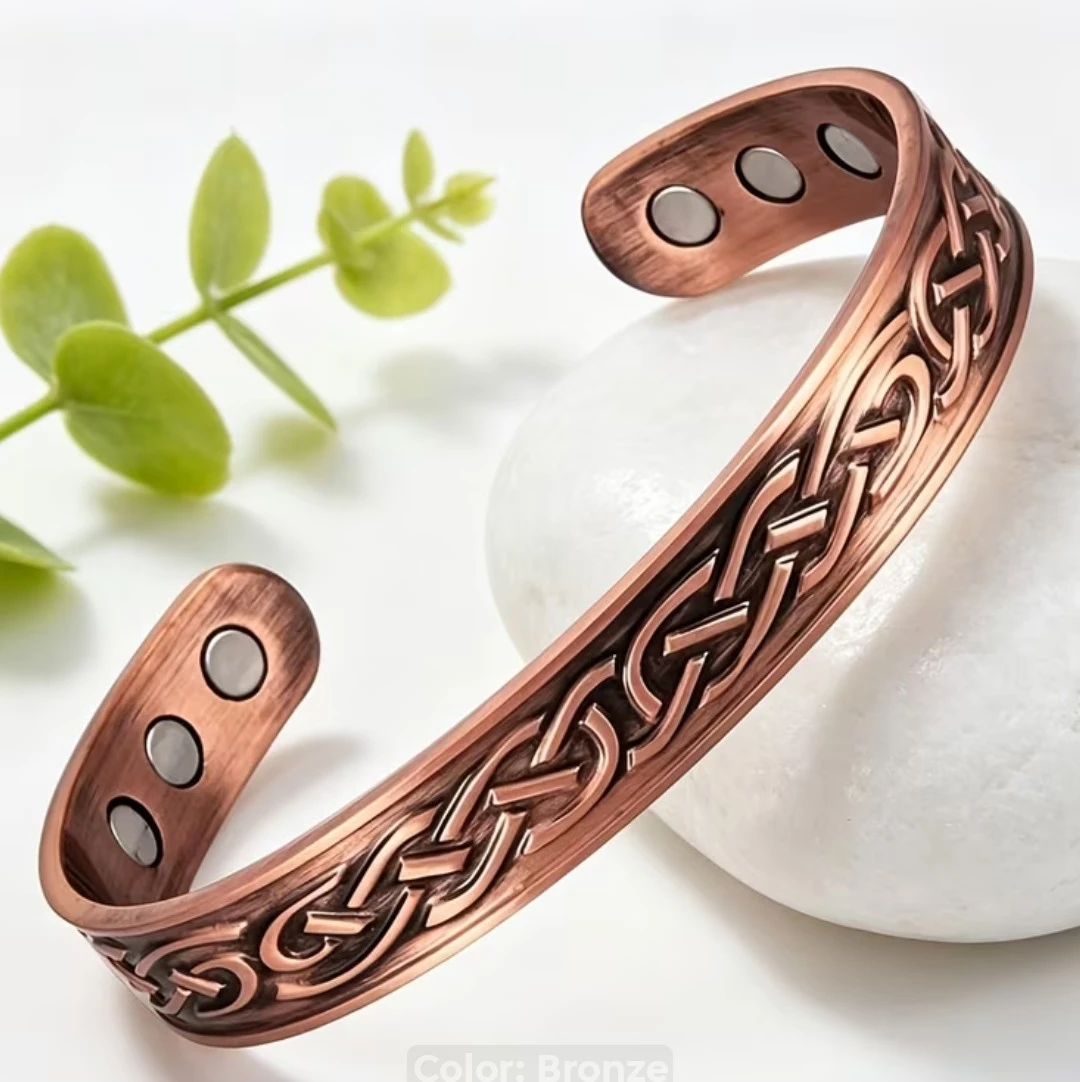 Copper Magnetic Bracelet - Celtic Knot Design