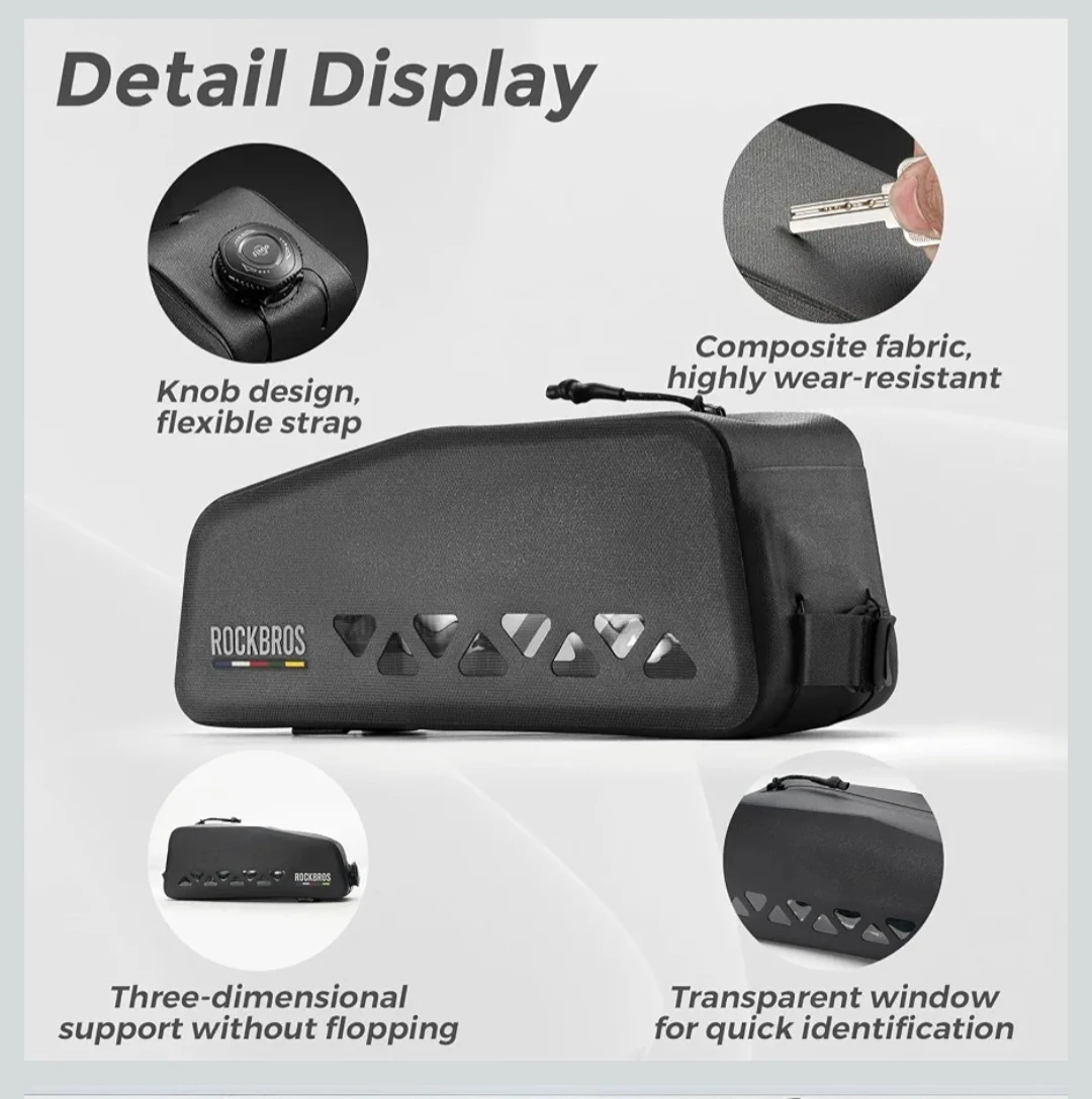 Rockbros Waterproof Bike Frame Bag - photo 5
