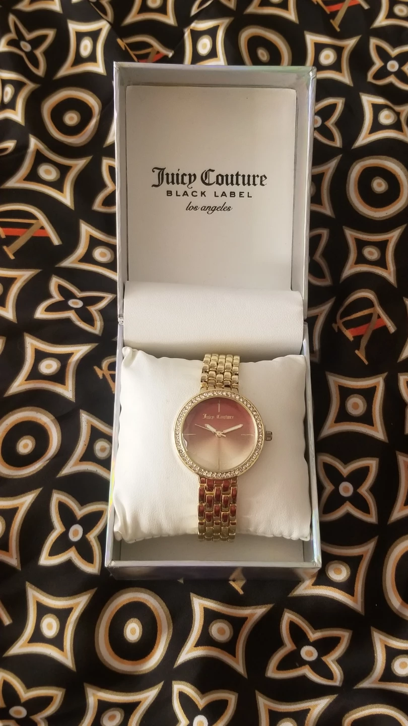Juicy Couture Black Label Rose Gold Pink Dial Watch