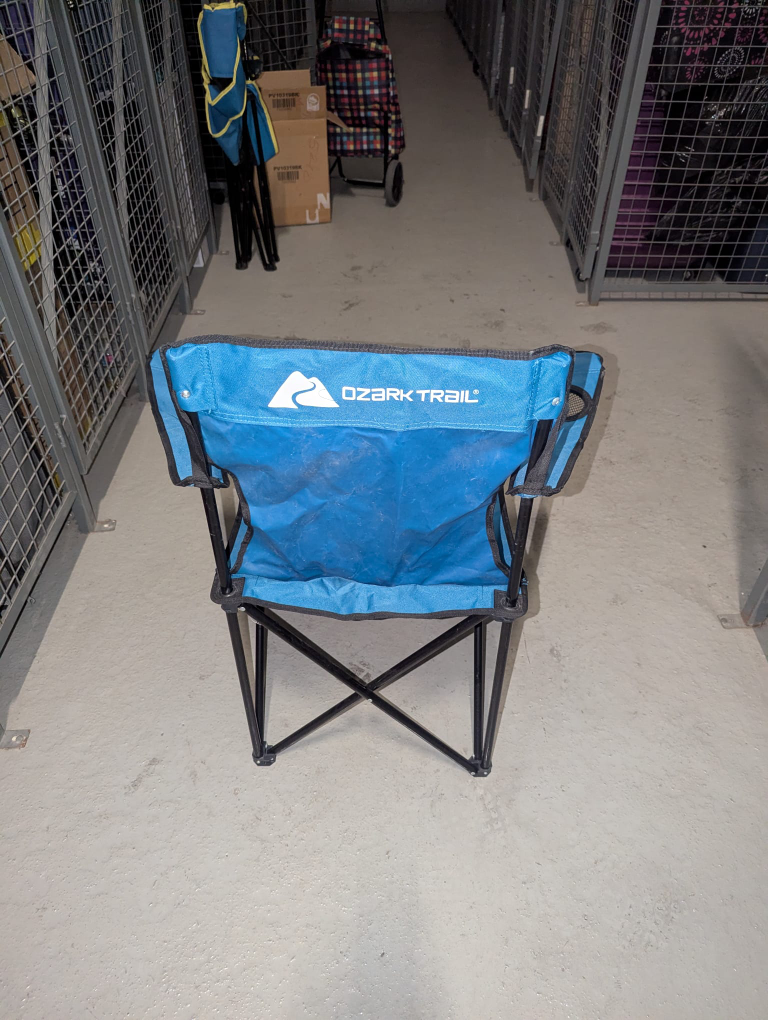 Ozark Trail Blue Folding Camp Chair with Cup Holder - photo 3