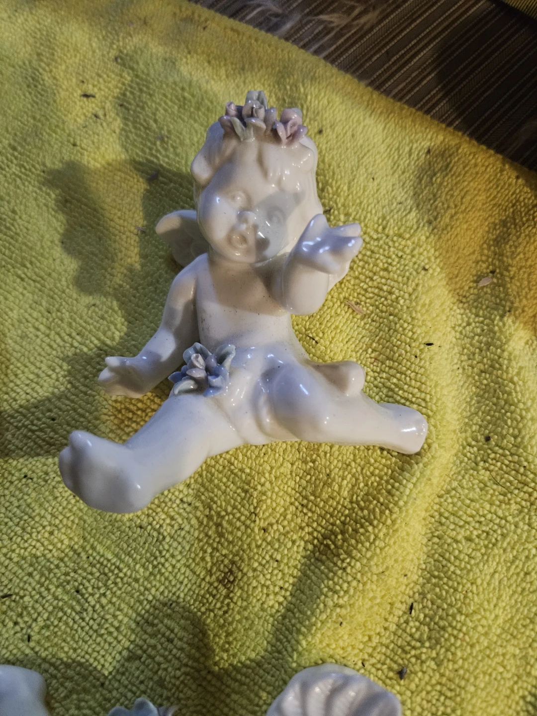 Porcelain Cherub Figurines (Set of 3) - photo 3