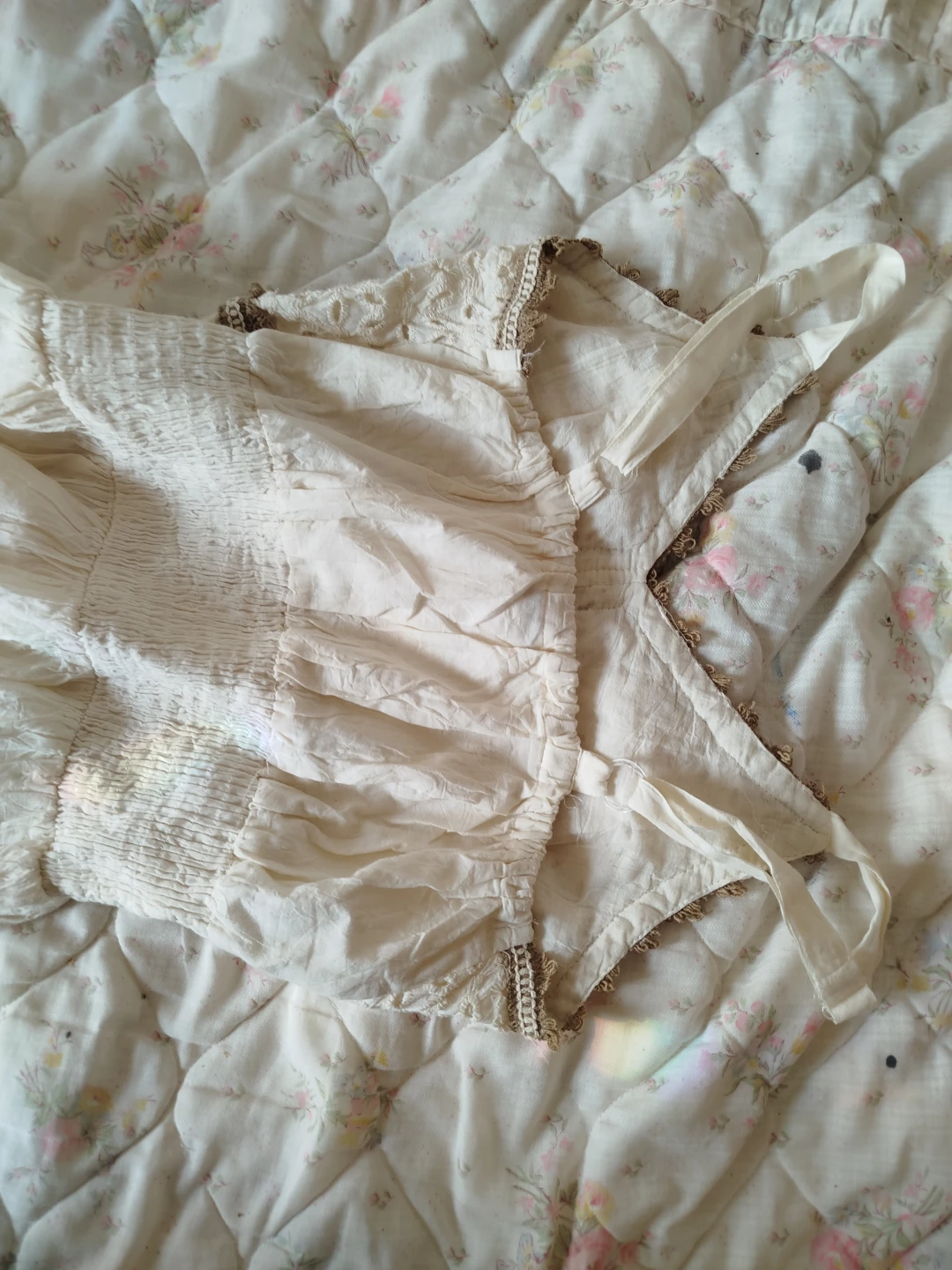 Cream boho style sundress - photo 3