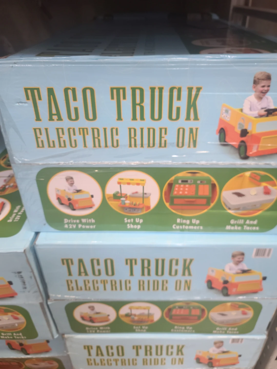 Taco Truck Electric Ride-On with 40 Accessories