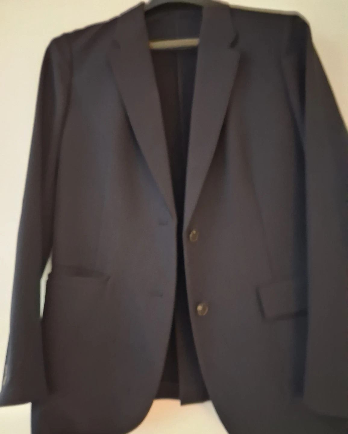 Dark Navy Suit Jacket Uniqlo