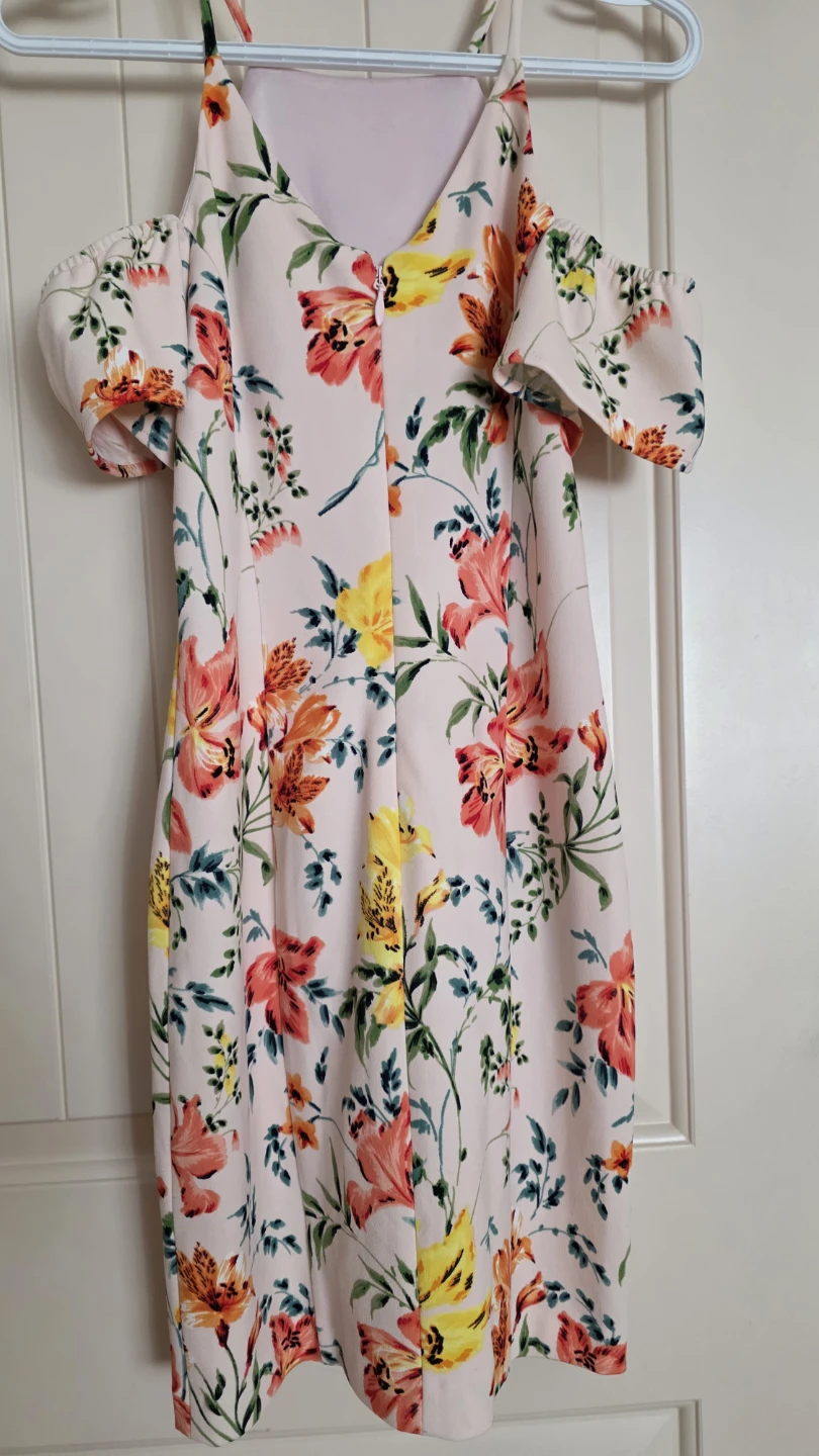 Guess Floral Cold Shoulder Dress Size 2 - photo 3