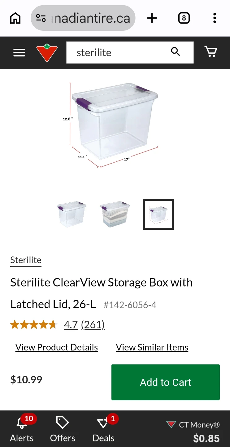 Sterilite clearview Storage Box with Latched lid 26L (two) - photo 3