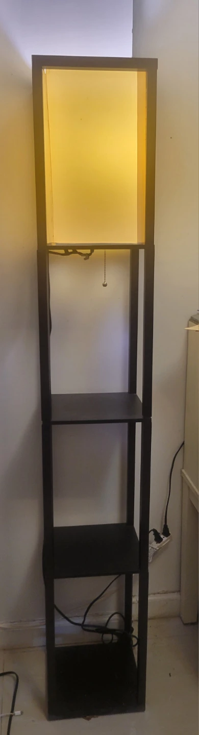 Floor Lamp with Shelves