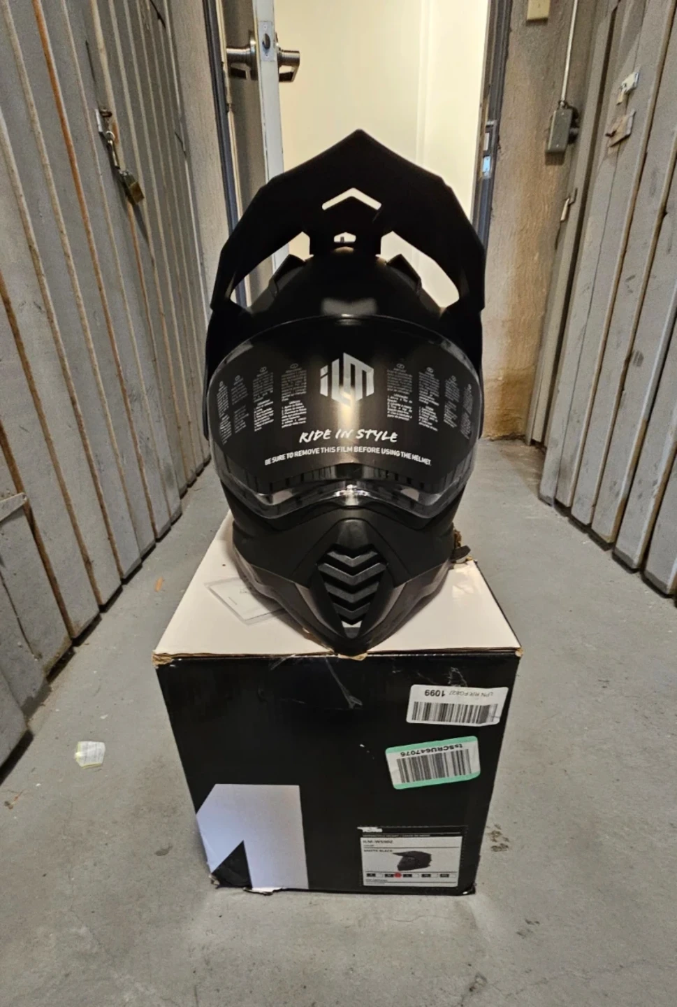 New ILM Motorcycle Helmet WS902 Matte Black - photo 2