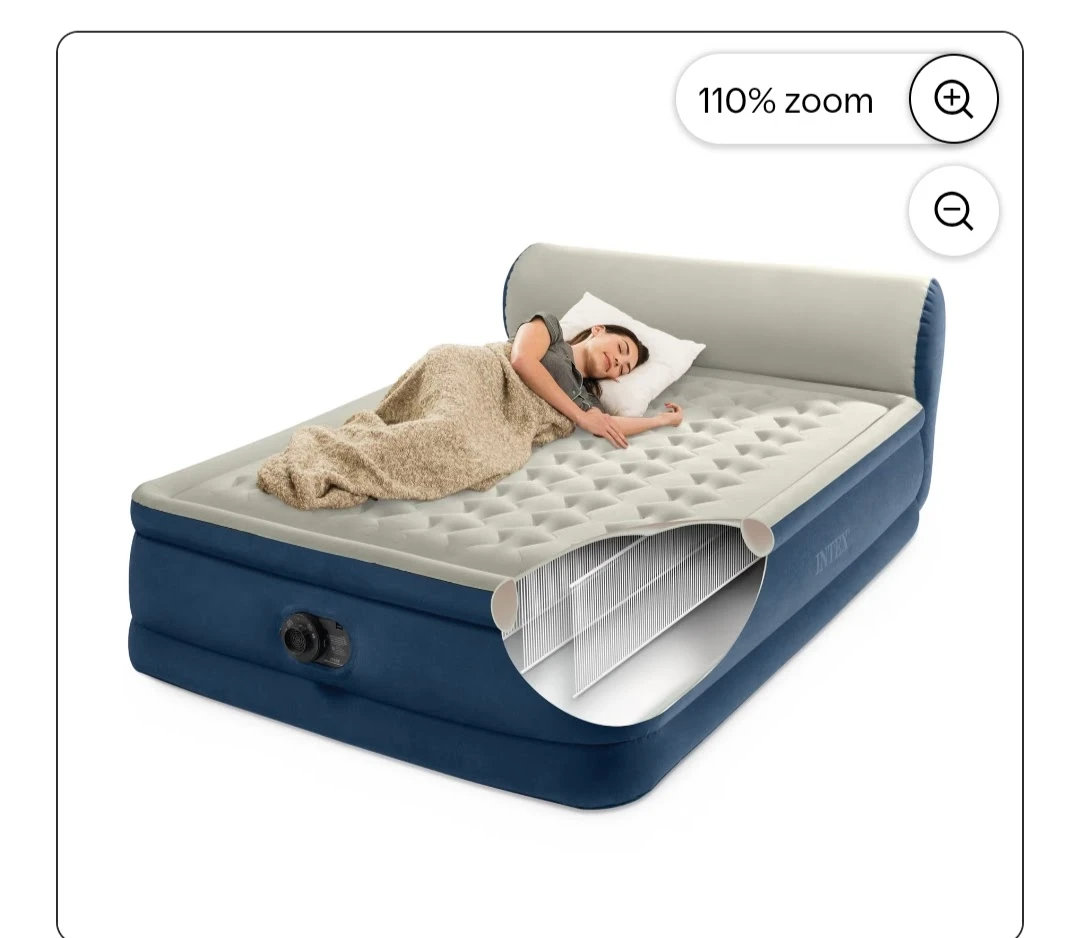 Intex Queen Size Air Mattress with Built-in Pump - photo 2