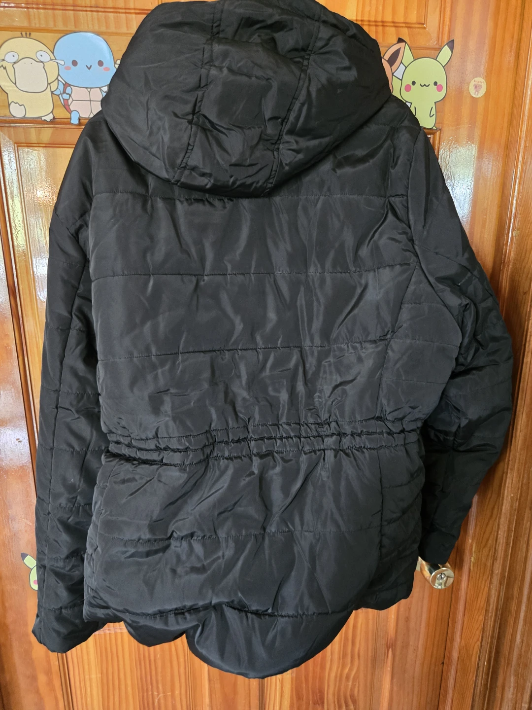 Pink Platinum Black Sherpa-Lined Drawstring Parka Jacket - photo 2