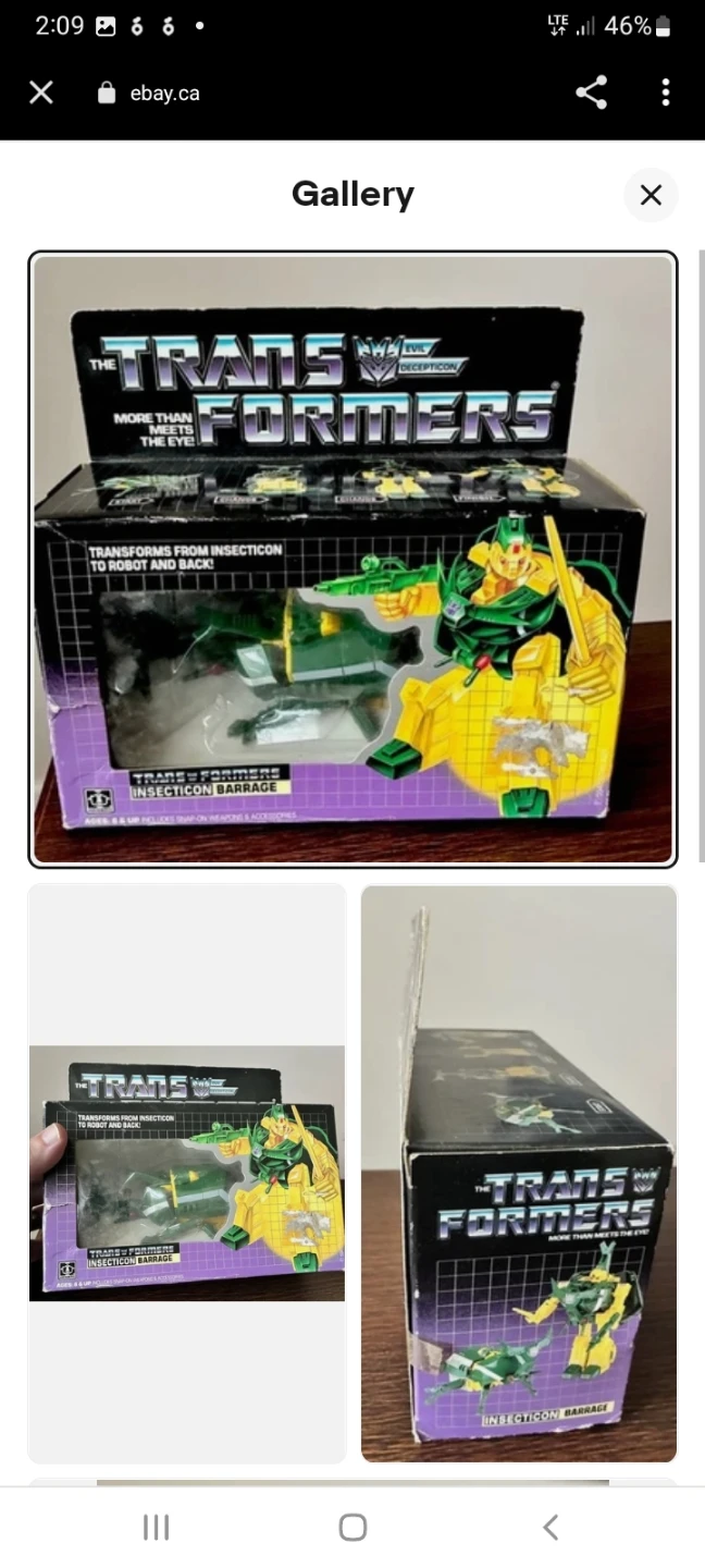 Transformers G1 Insecticon Barrage Action Figure