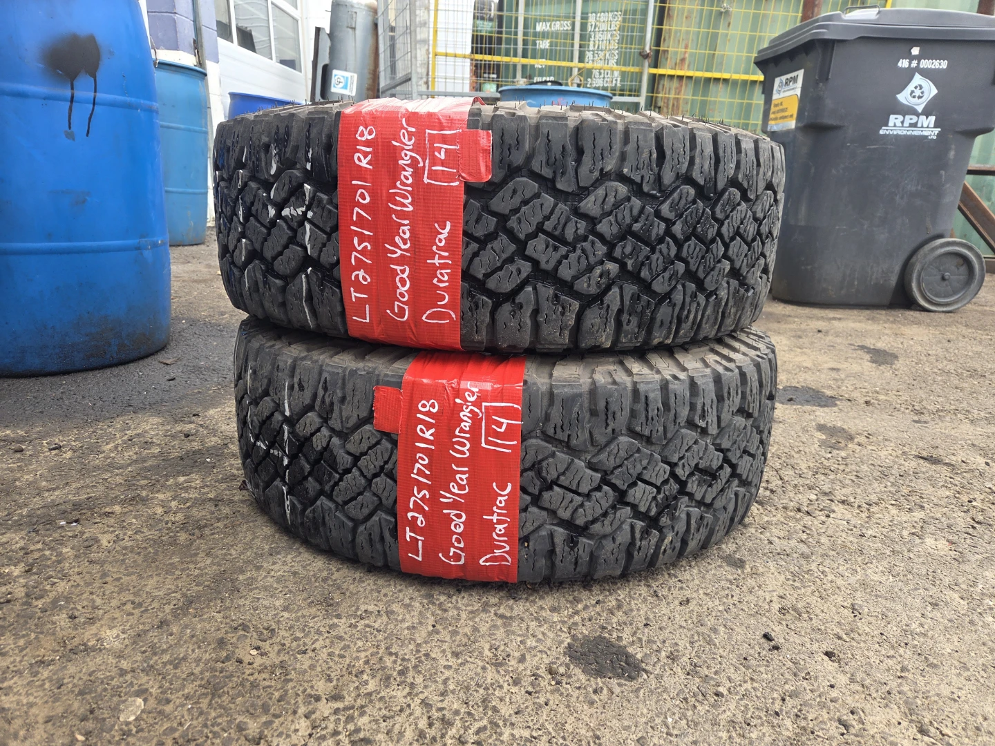 Good Year Wrangler Duratrac LT275/70R18 Tires (2)