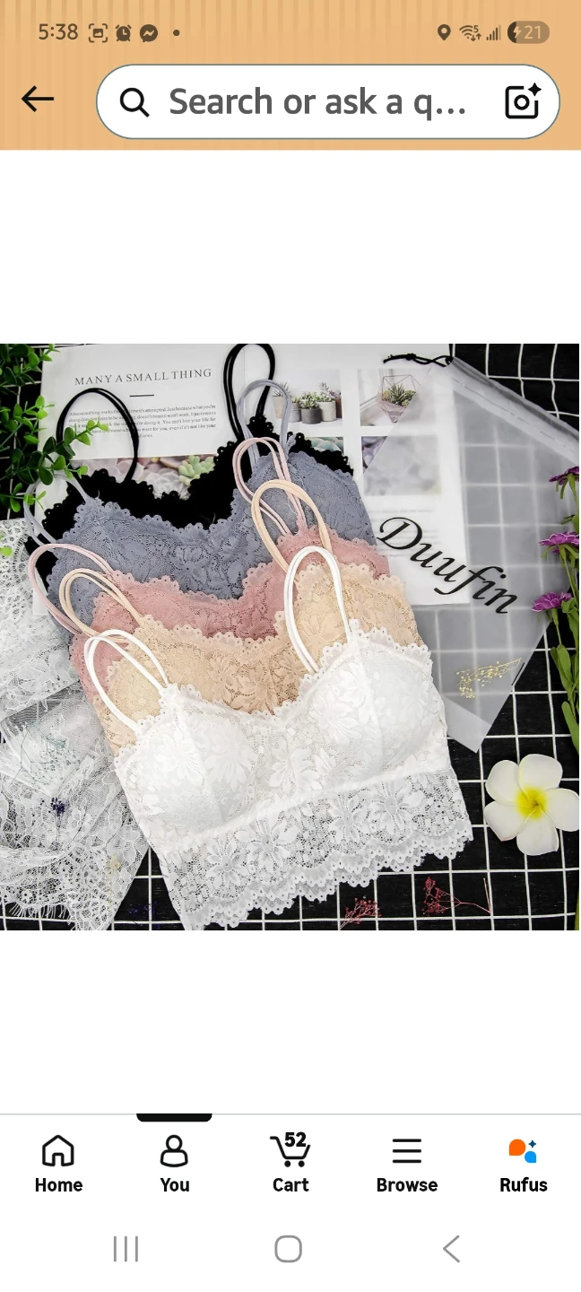 Lace Bralette Tops (Set of 5)