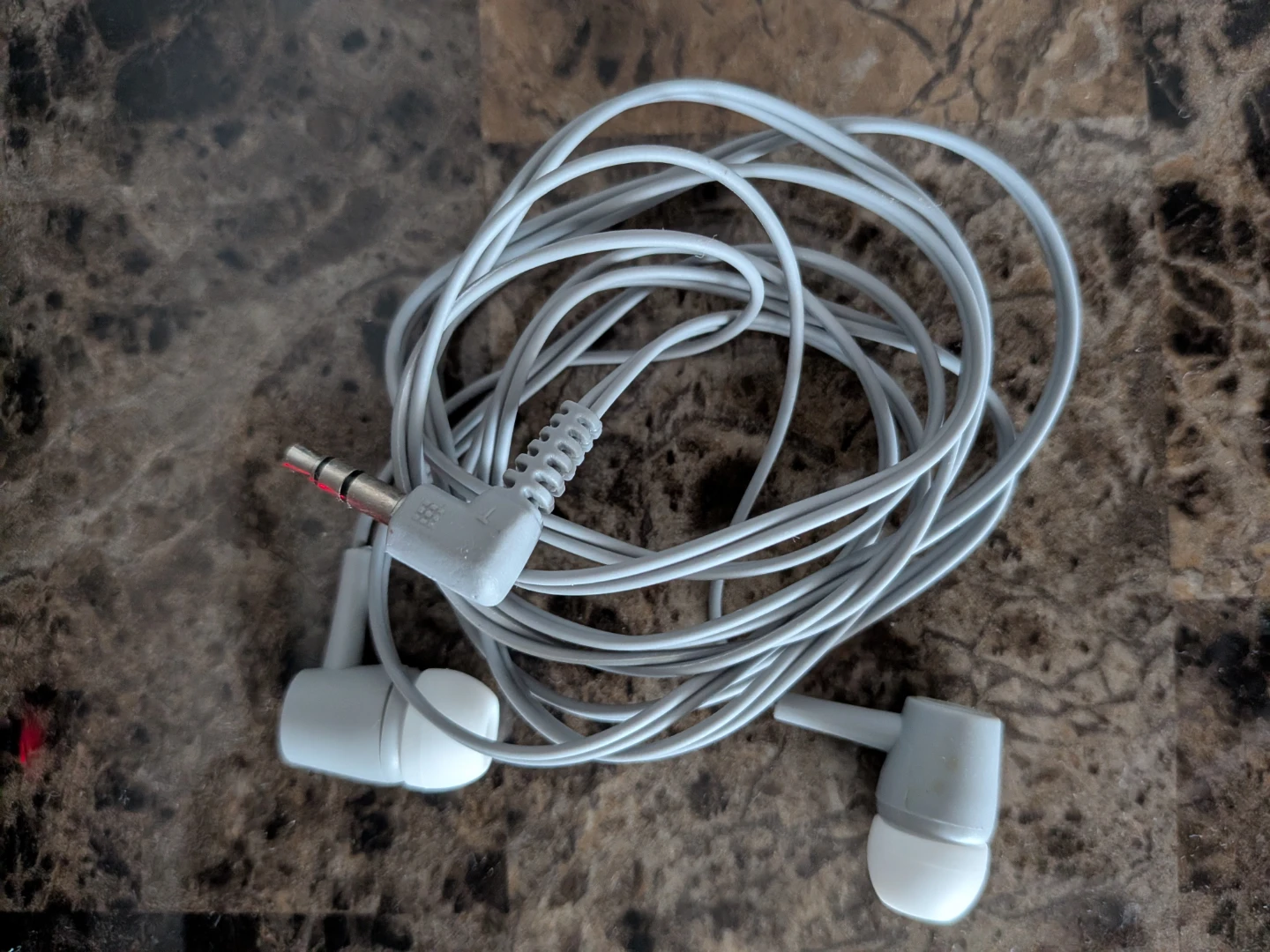 White Wired Earbuds
