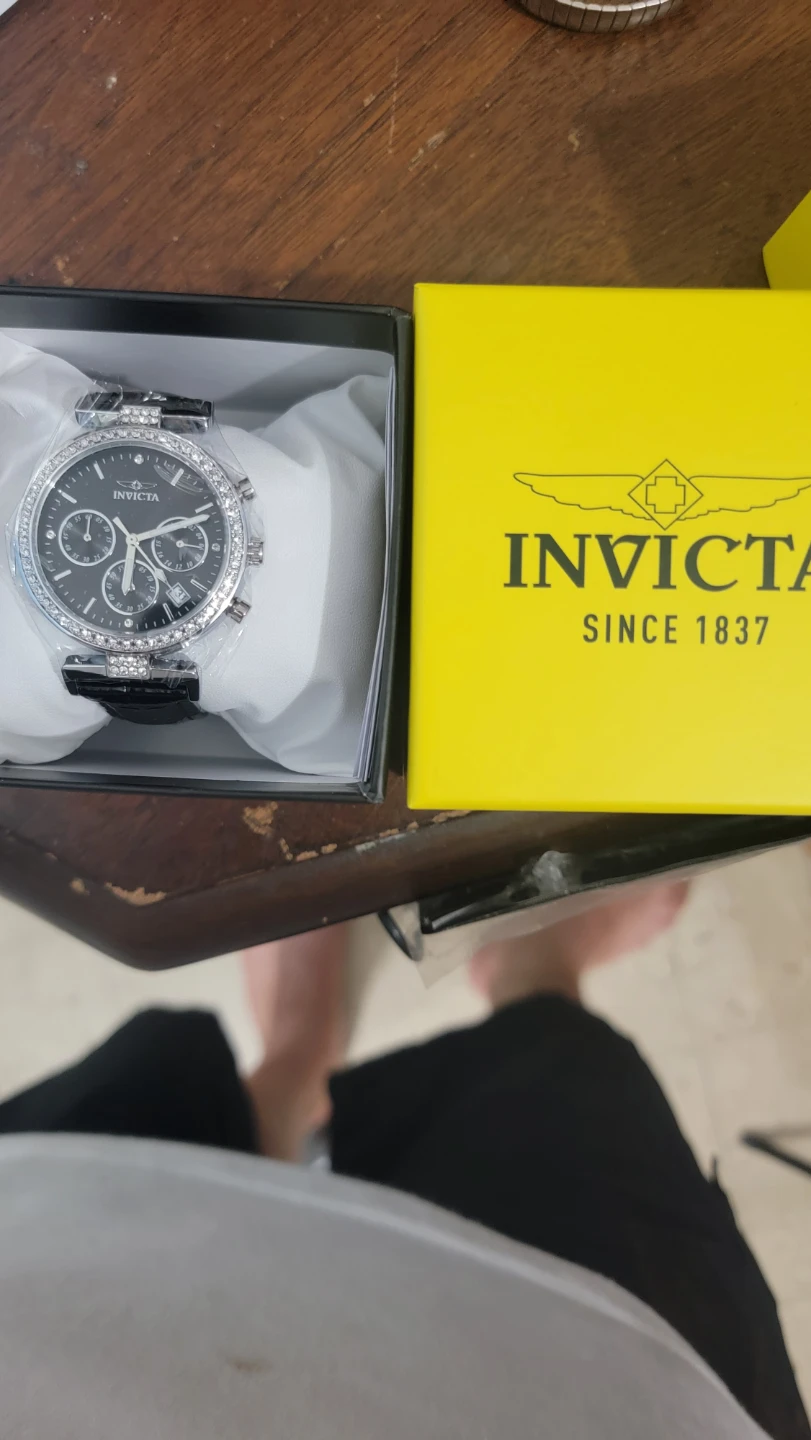 Invicta Chronograph Watch with Crystal Bezel - photo 2