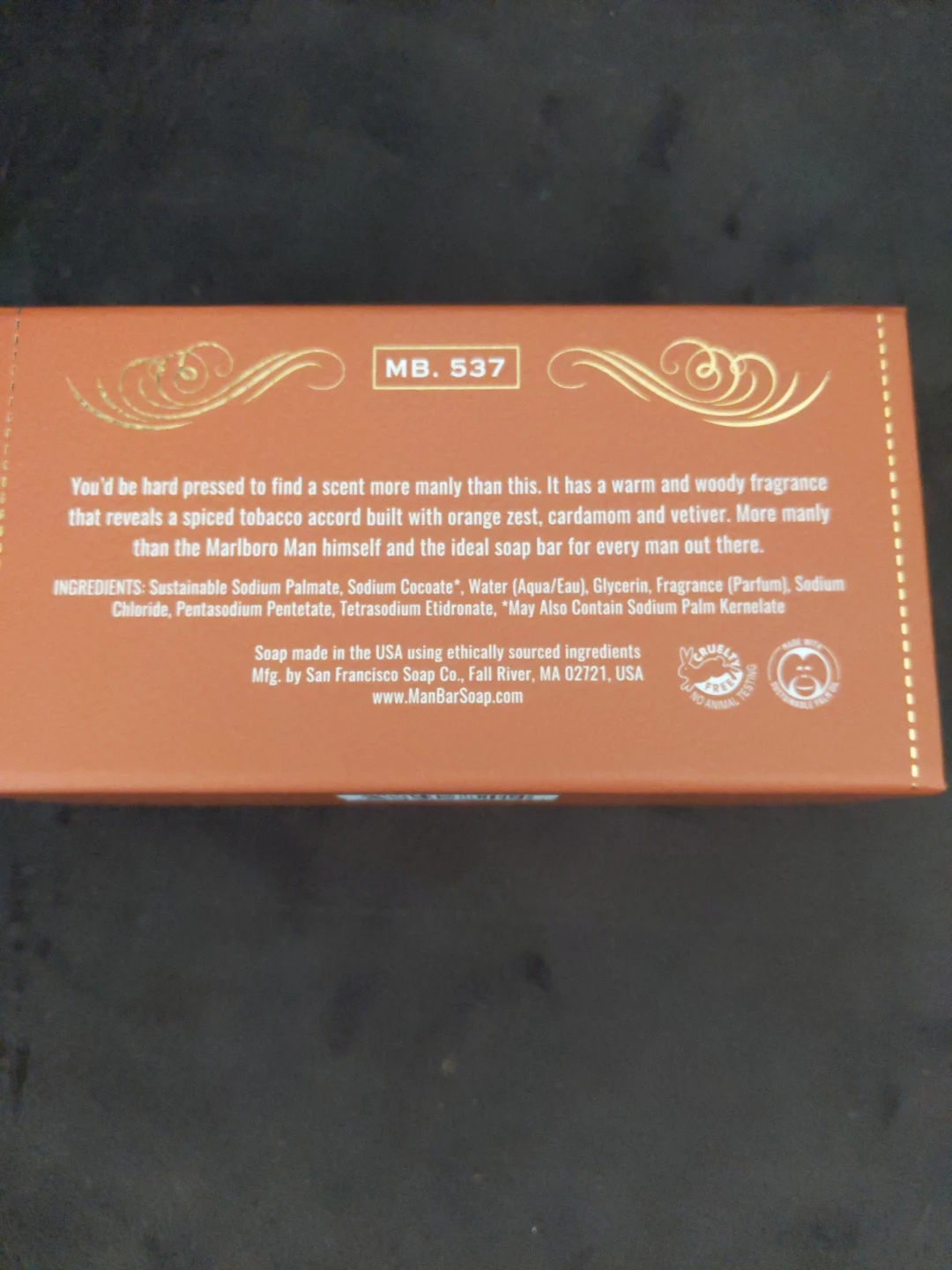 $7 Man Bar Spiced Tobacco Fragrance Soap - photo 2