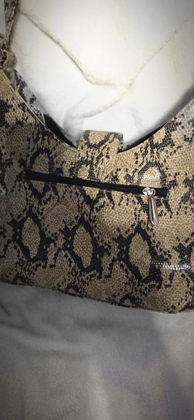 Snake Print Shoulder Bag - photo 3