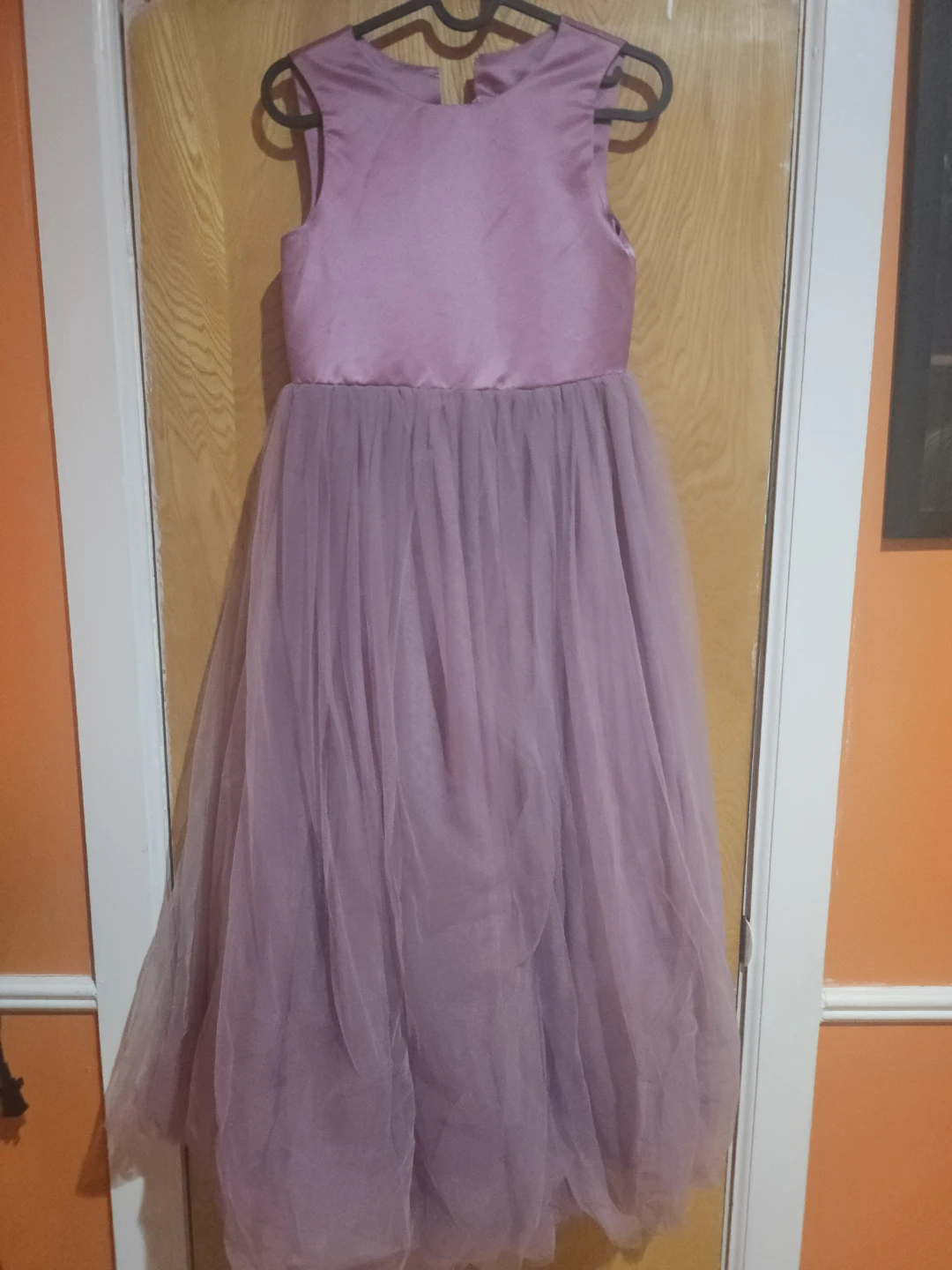 Pink Satin & Tulle Dress