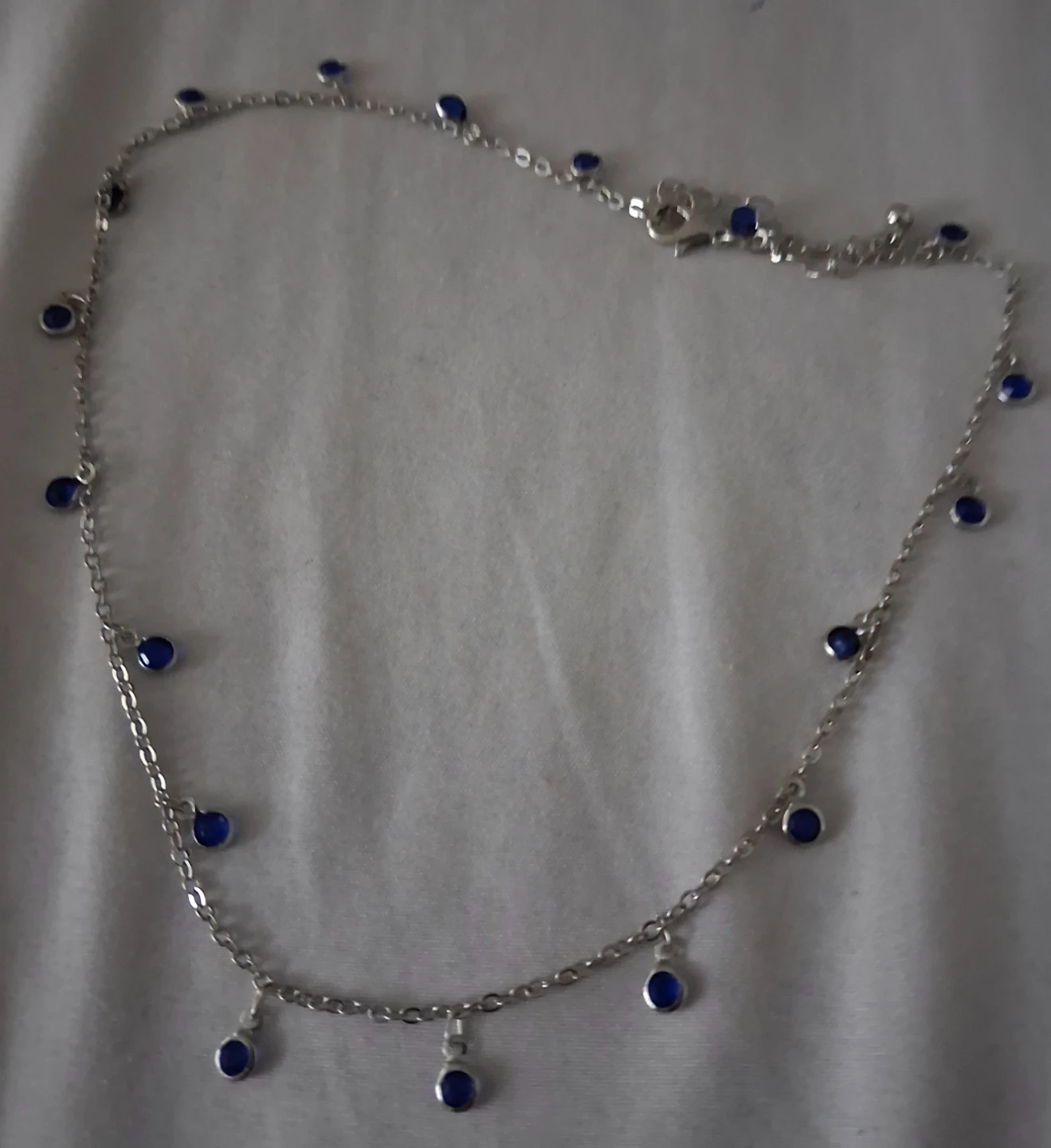 Silver tone necklace and bracelet set - photo 2