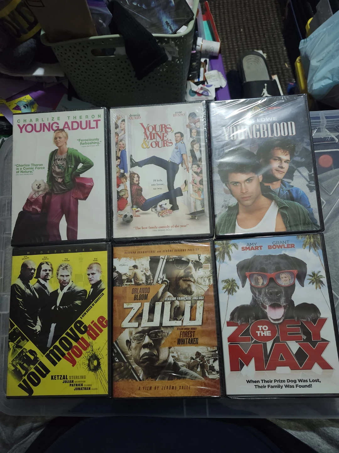 6 Movie DVD Bundle: Young Adult, Yours Mine & Ours, Youngblood,