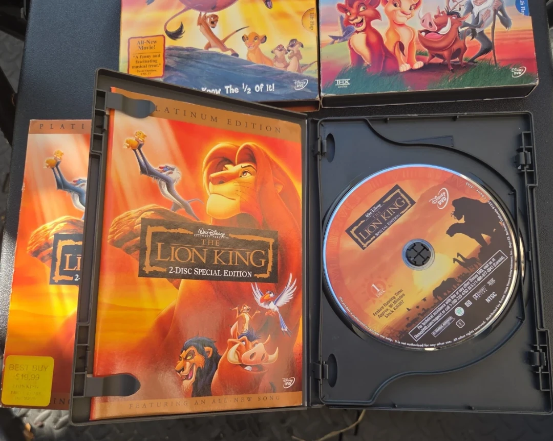 The Lion King 1, 1 1/2, and 2 DVDs - photo 3
