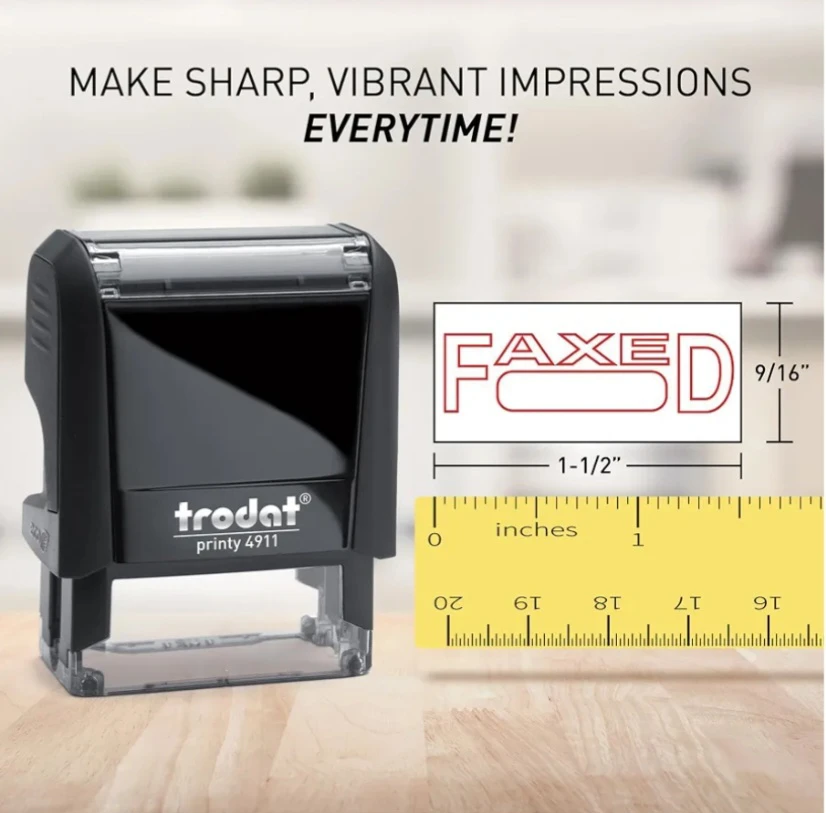 ❣️Trodat Printy 4911 Self-Inking Stamp "FAXED"❣️ - photo 4